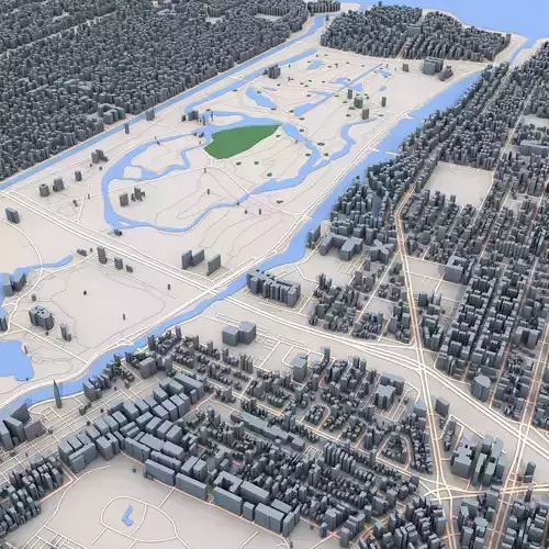 New Orleans City Louisiana USA 3D model