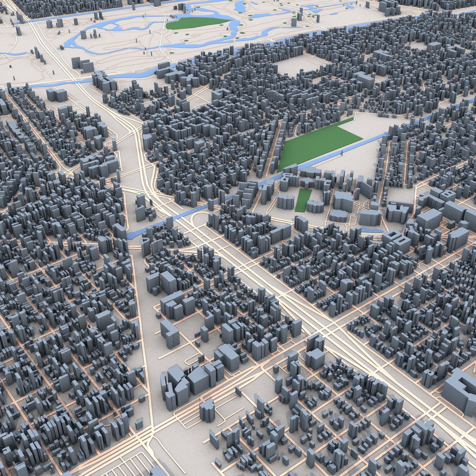 New Orleans City Louisiana USA 3D model_8