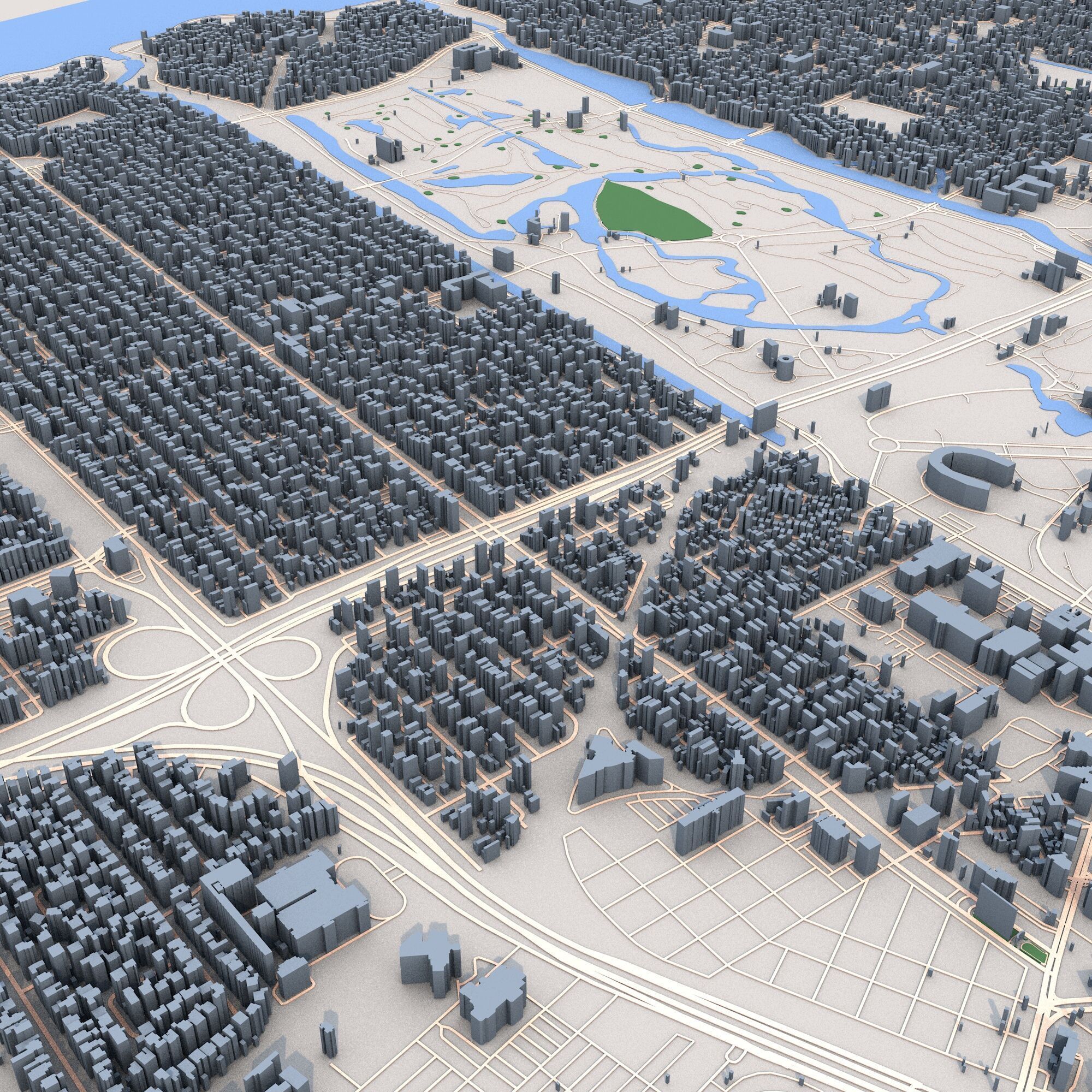 New Orleans City Louisiana USA 3D model_7