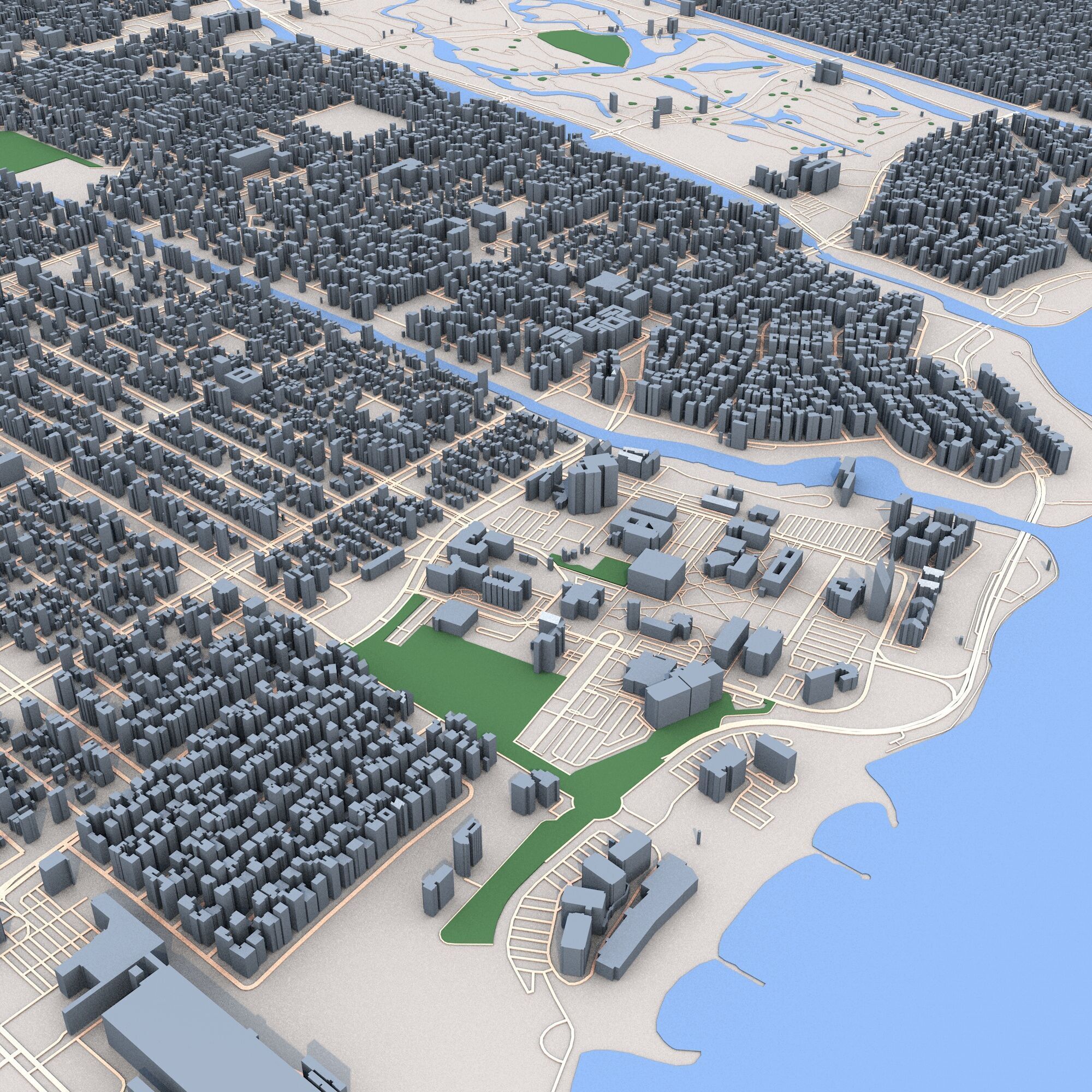 New Orleans City Louisiana USA 3D model_3