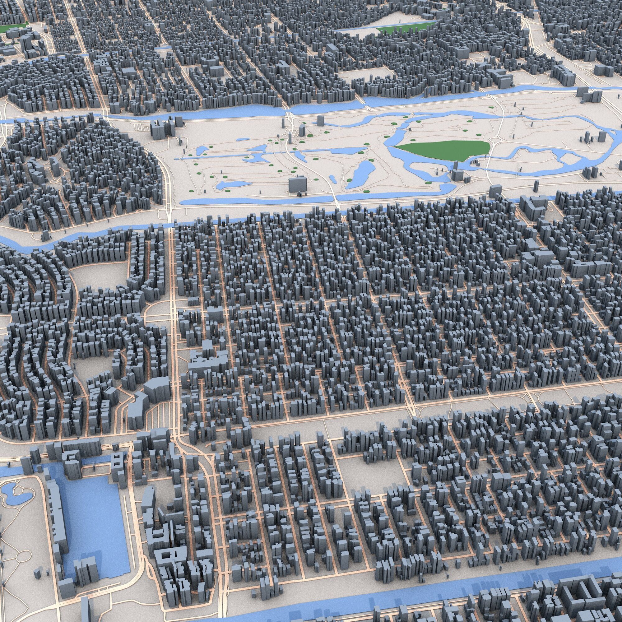 New Orleans City Louisiana USA 3D model_6