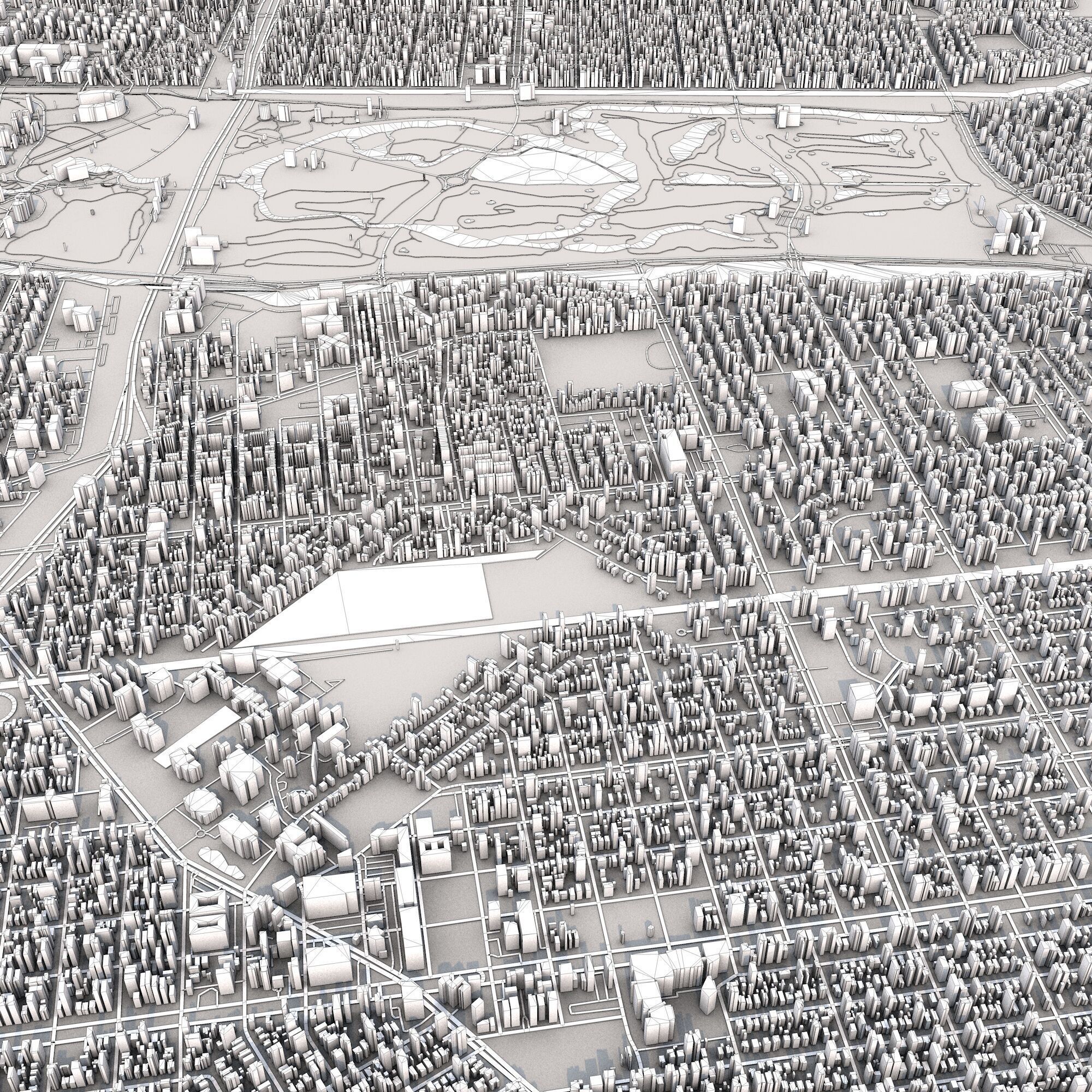 New Orleans City Louisiana USA 3D model_9