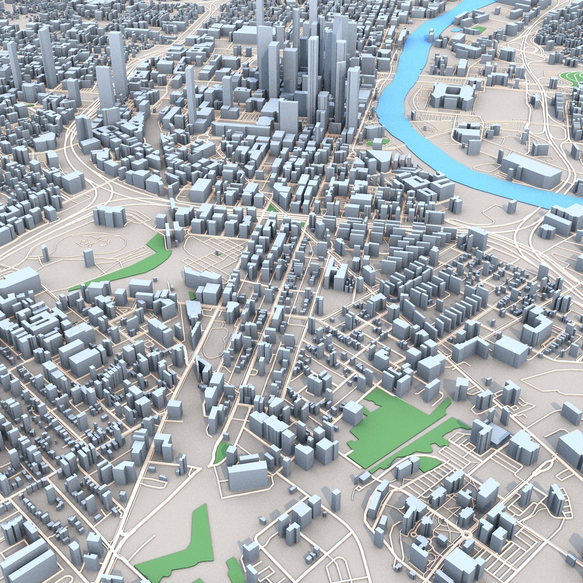 Nashville City Tennessee USA 3D model_7