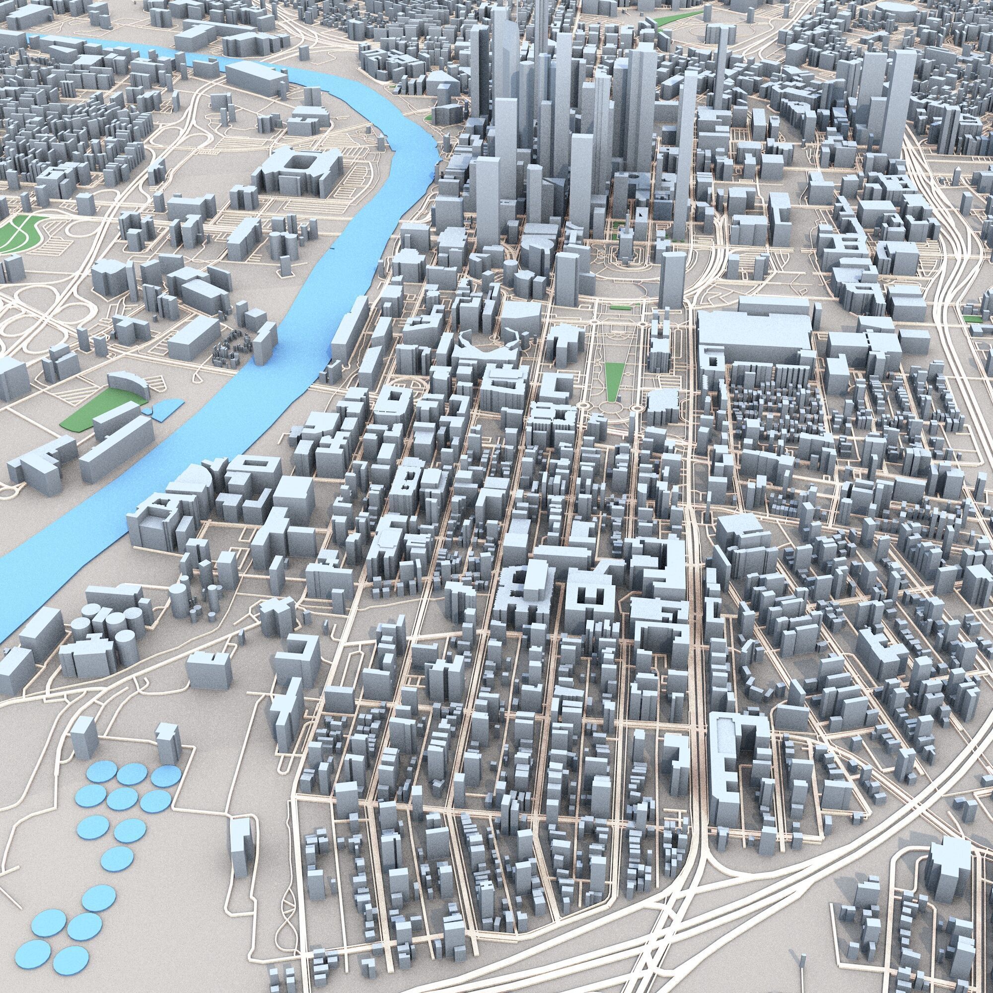 Nashville City Tennessee USA 3D model_4