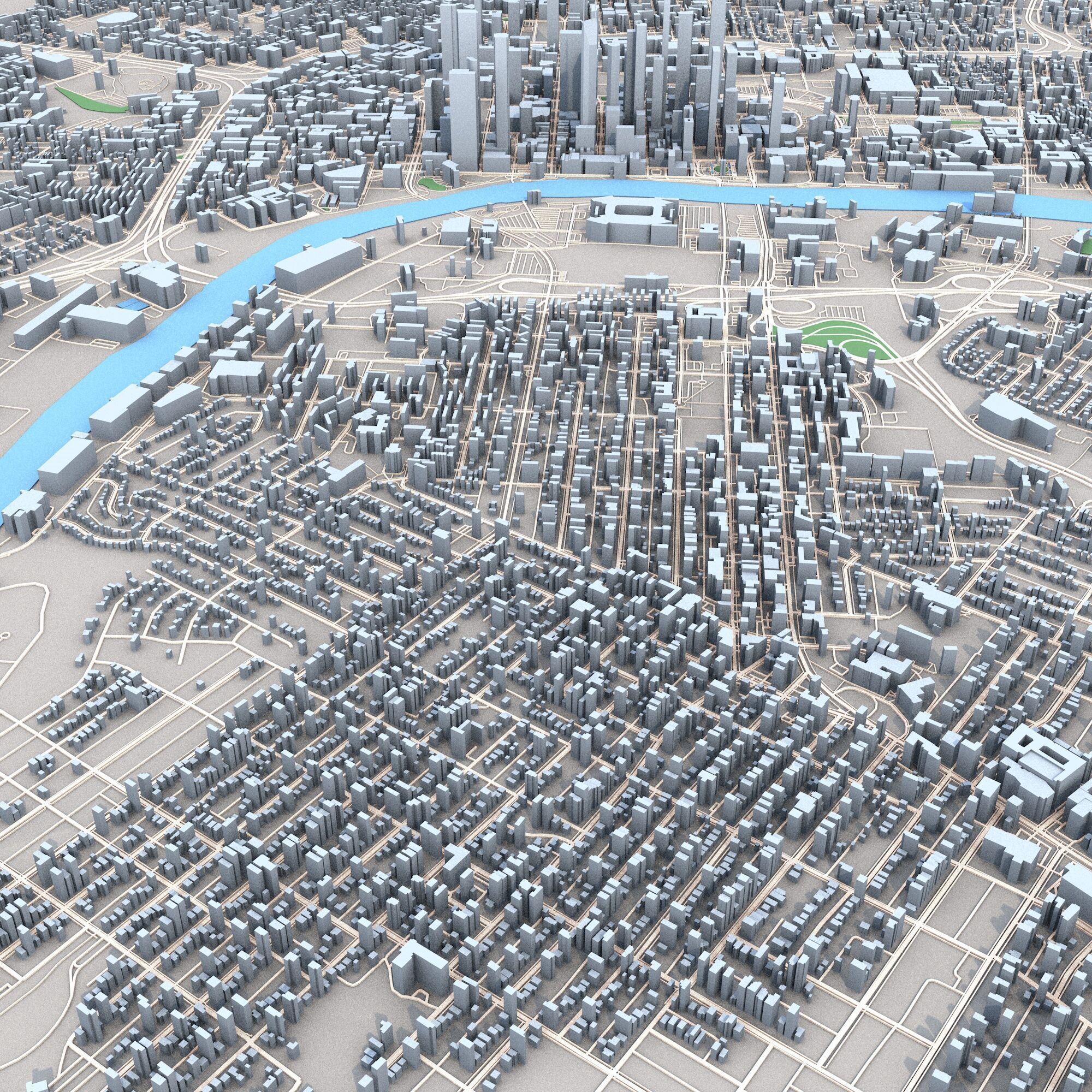 Nashville City Tennessee USA 3D model_2