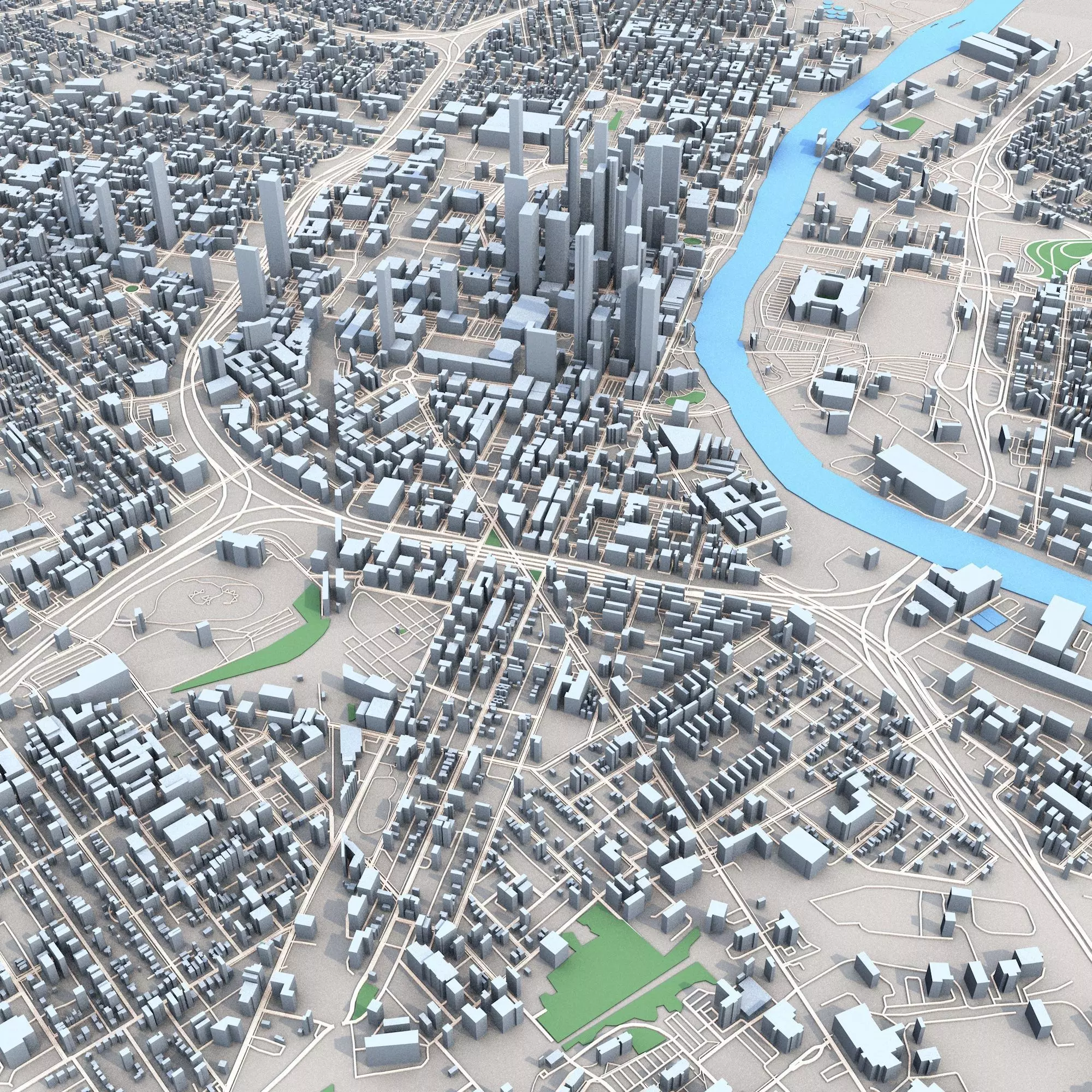 Nashville City Tennessee USA 3D model_0