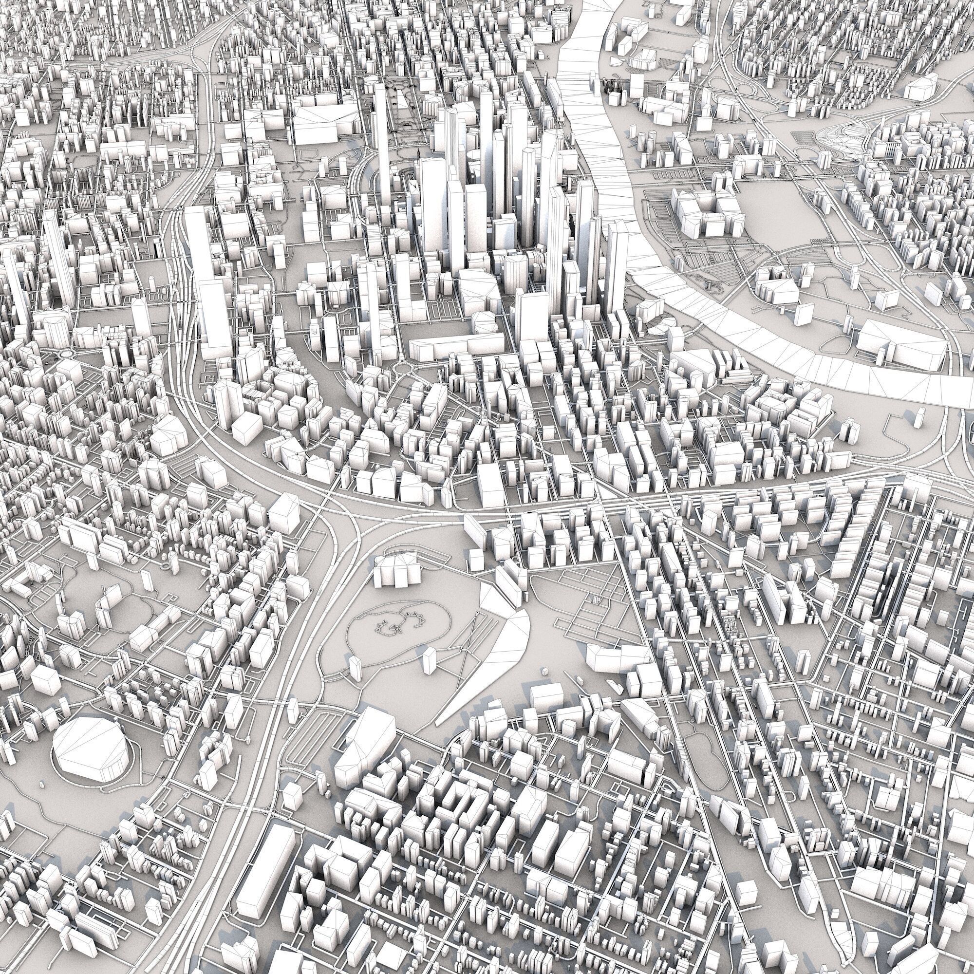 Nashville City Tennessee USA 3D model_8