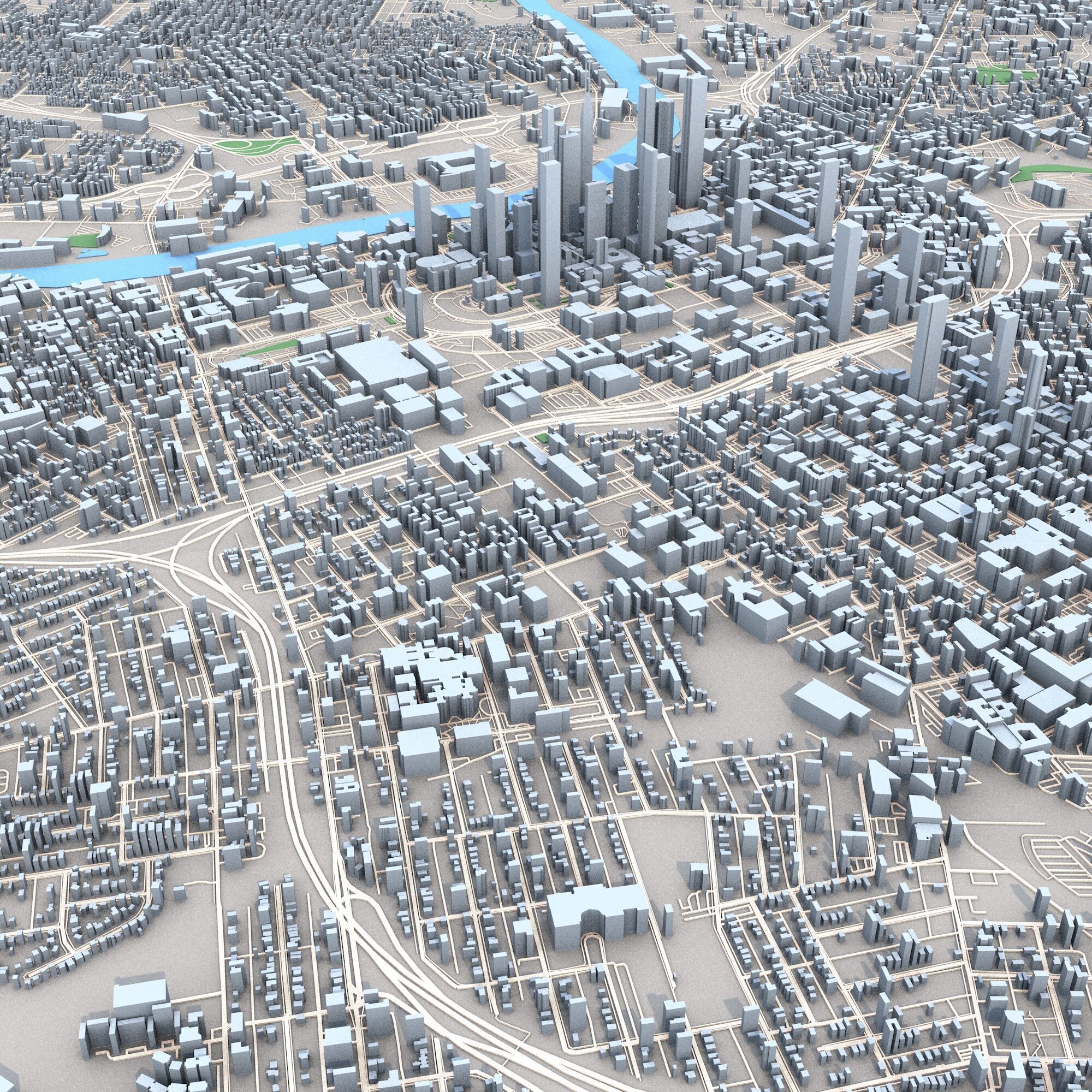 Nashville City Tennessee USA 3D model_5