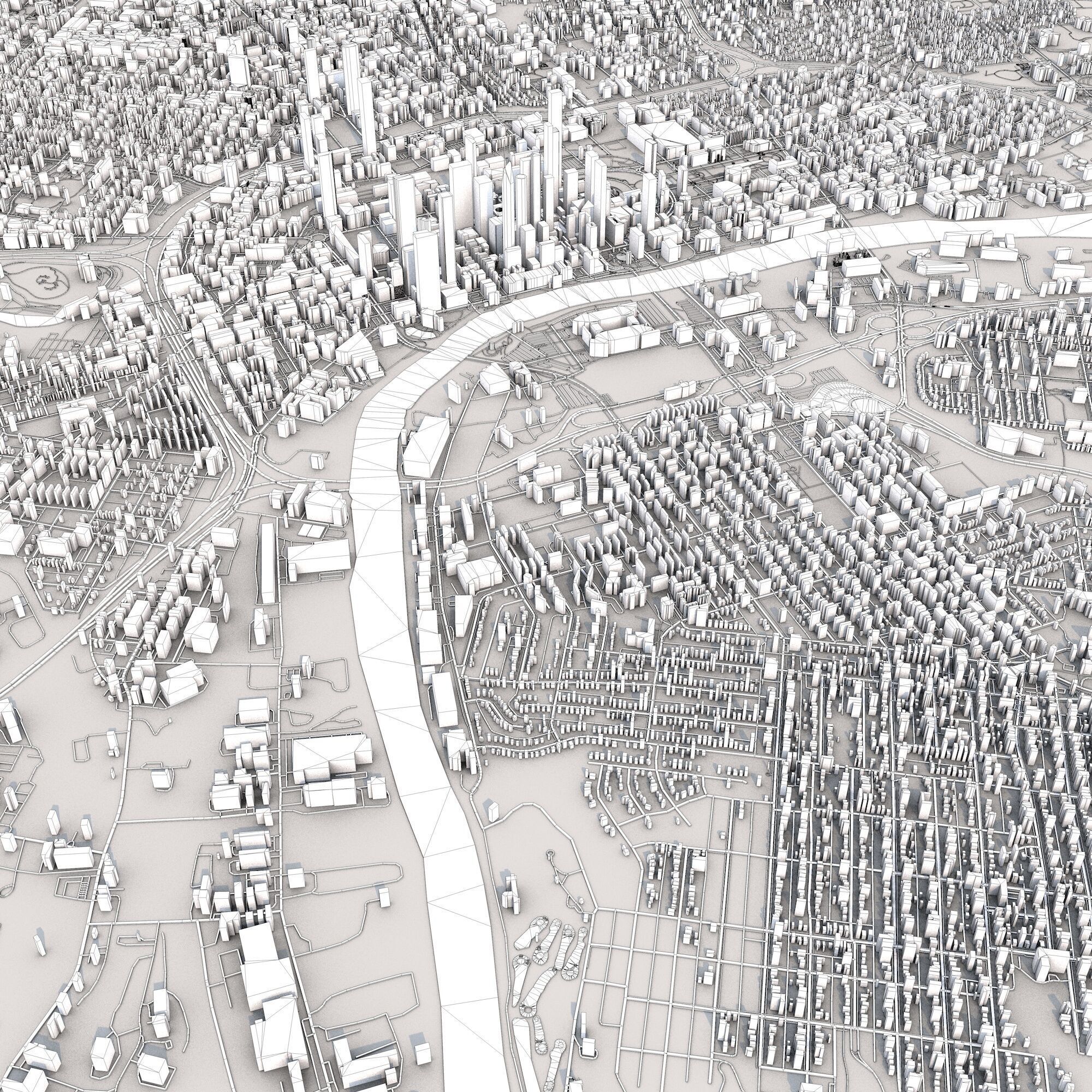 Nashville City Tennessee USA 3D model_9