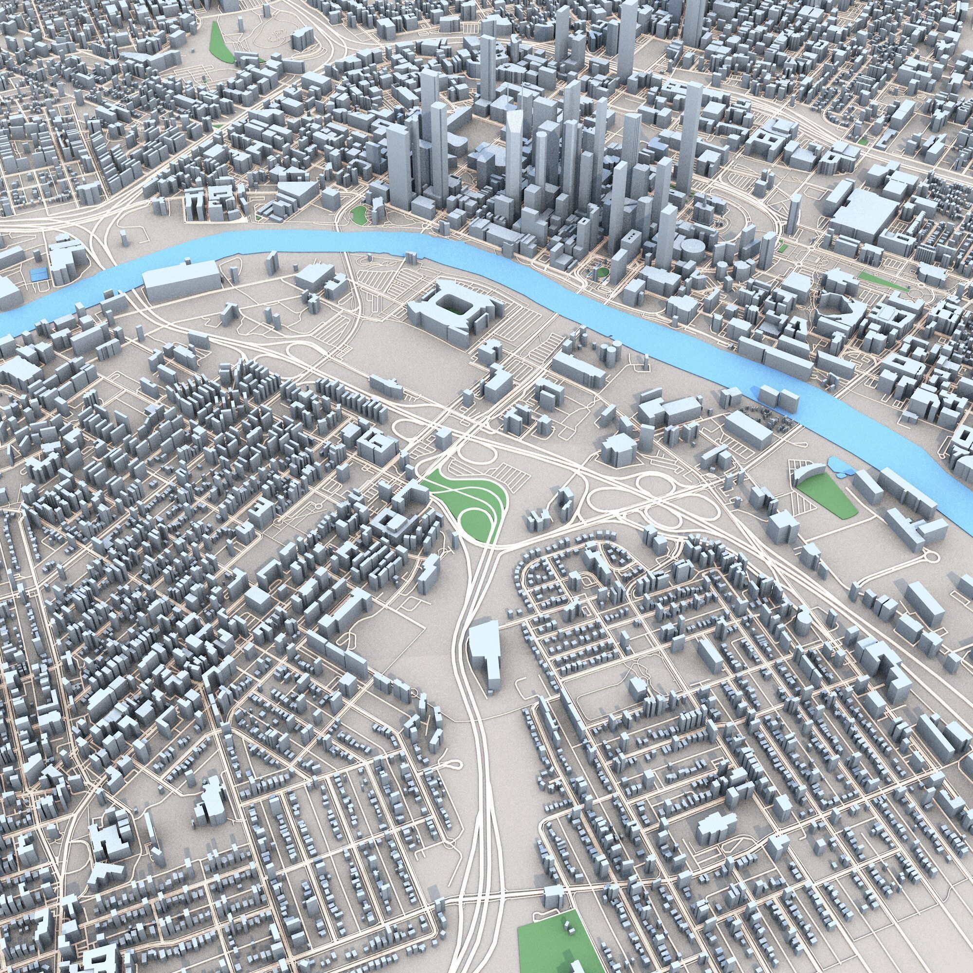 Nashville City Tennessee USA 3D model_3