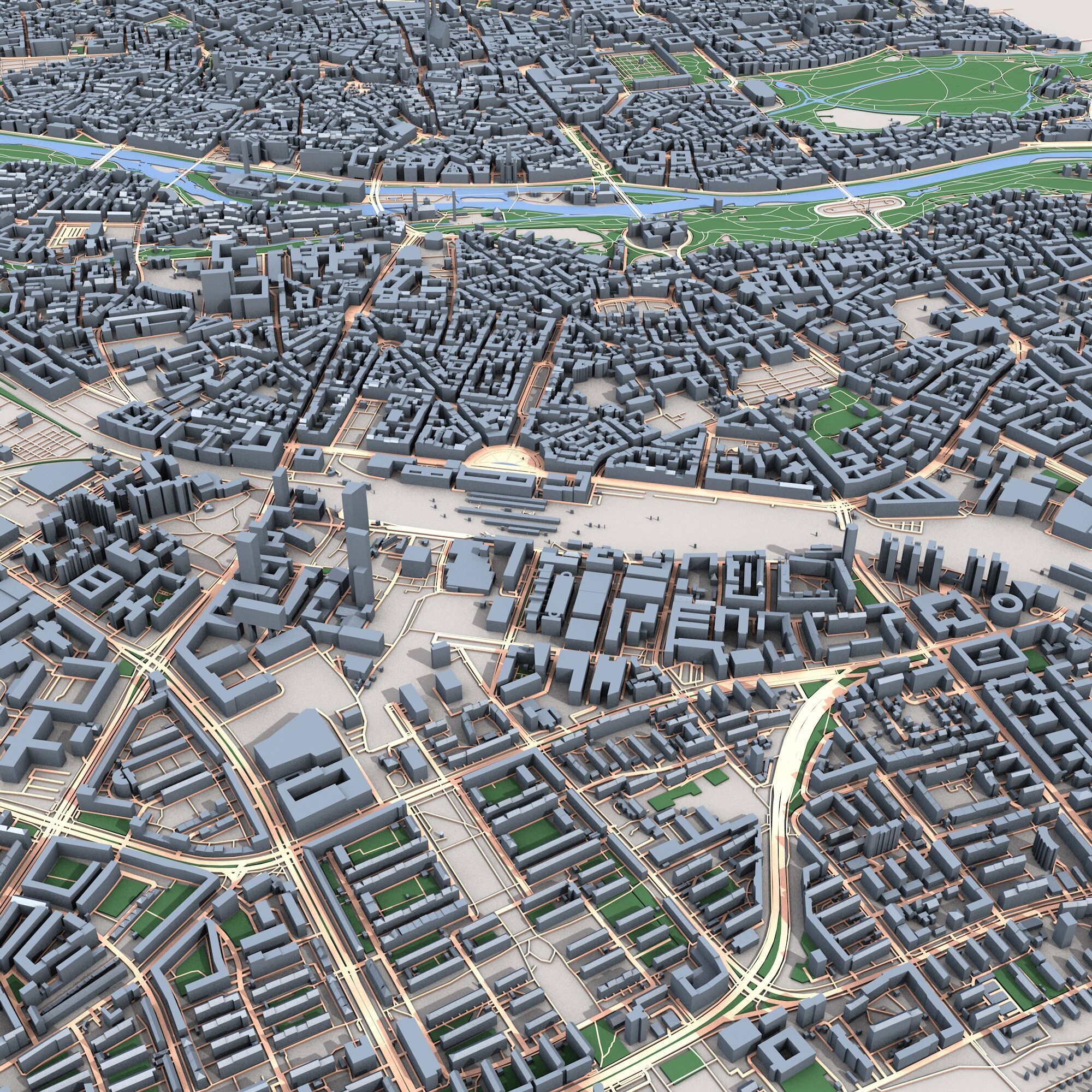Munich City Germany 3D model_2