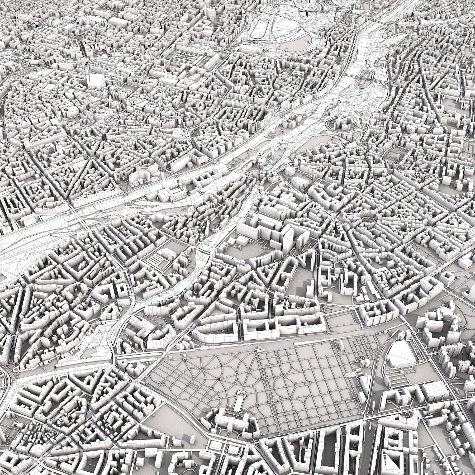 Munich City Germany 3D model_6