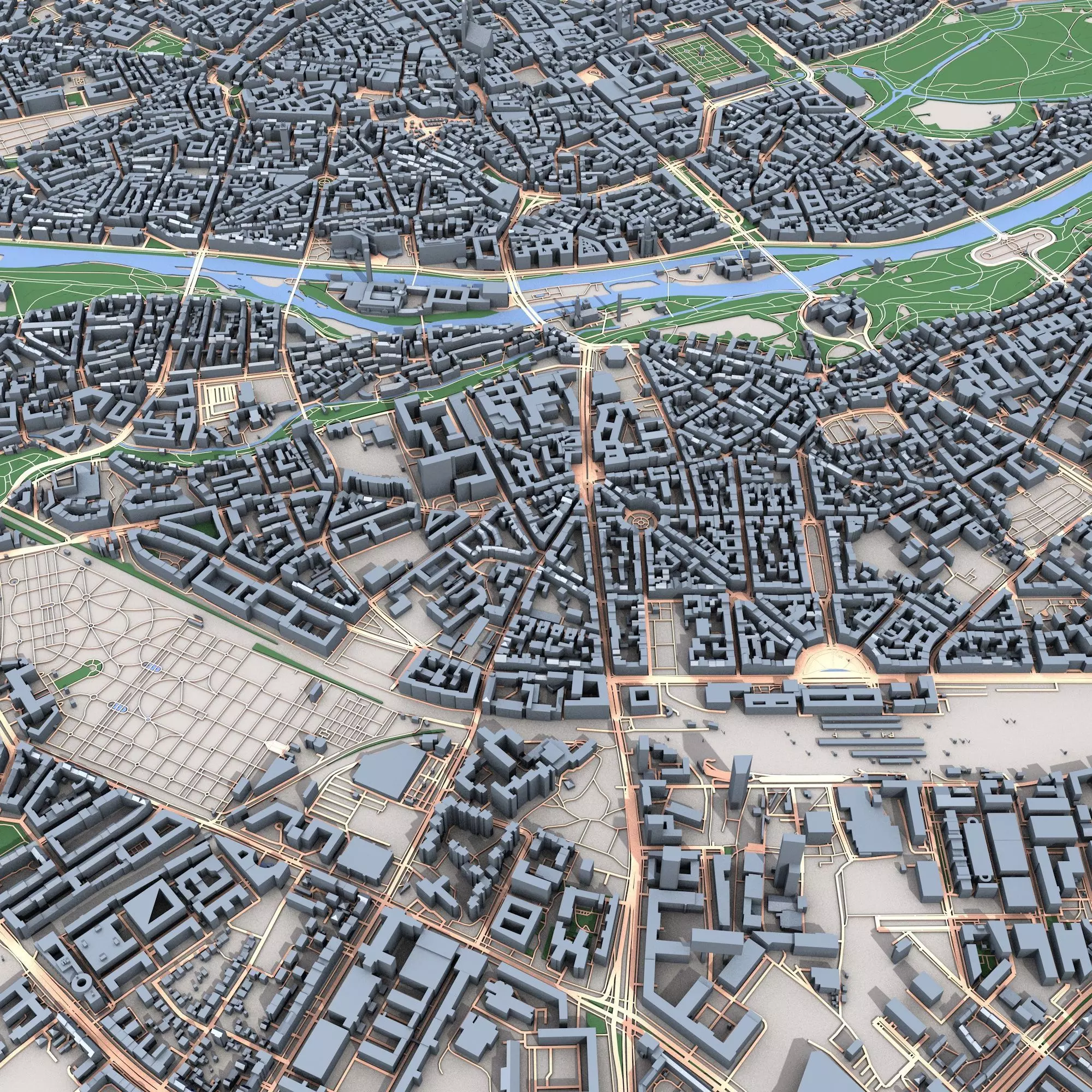 Munich City Germany 3D model_0