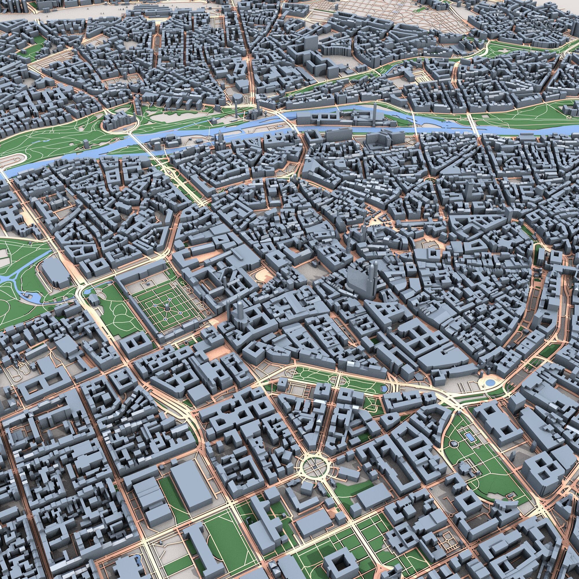 Munich City Germany 3D model_4