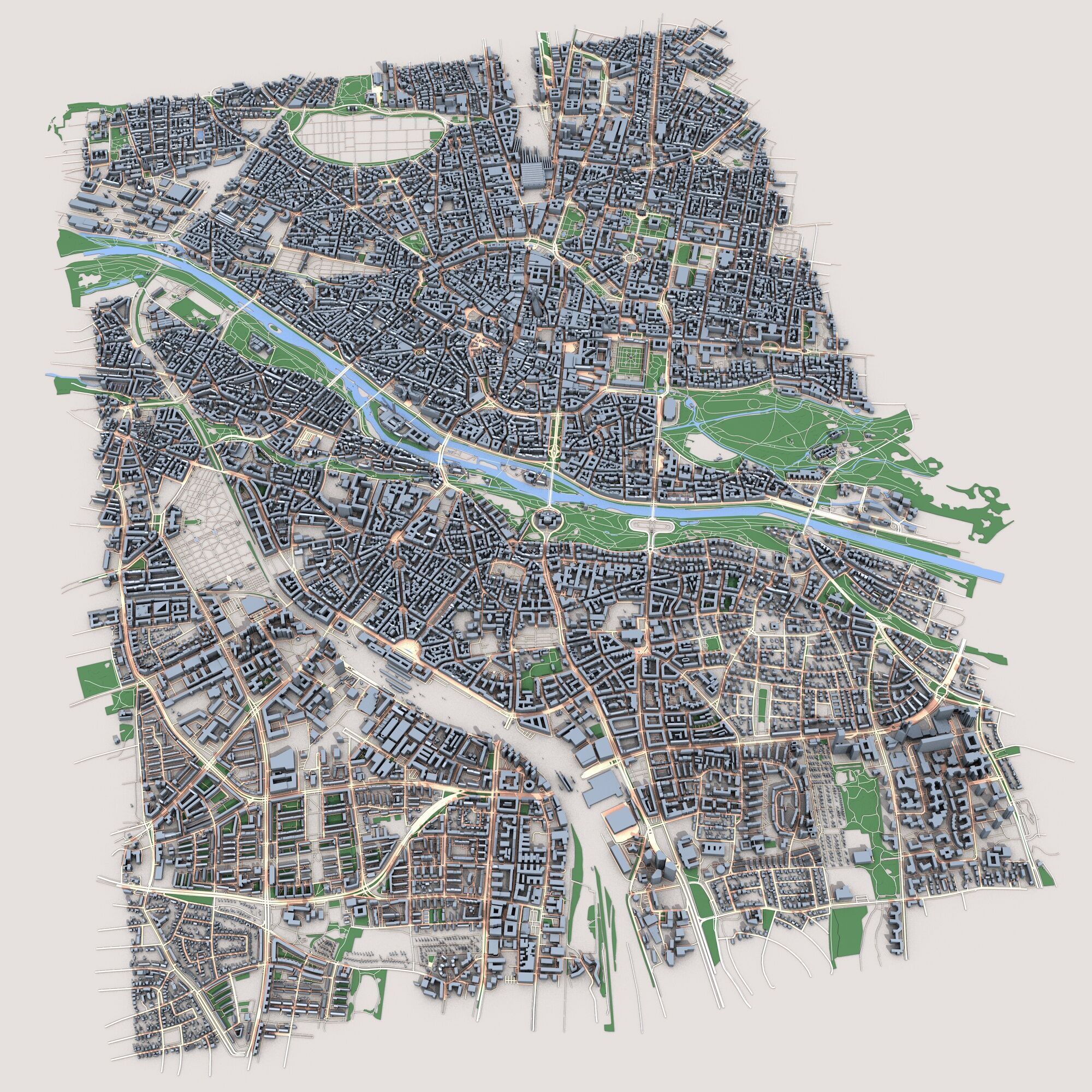 Munich City Germany 3D model_1