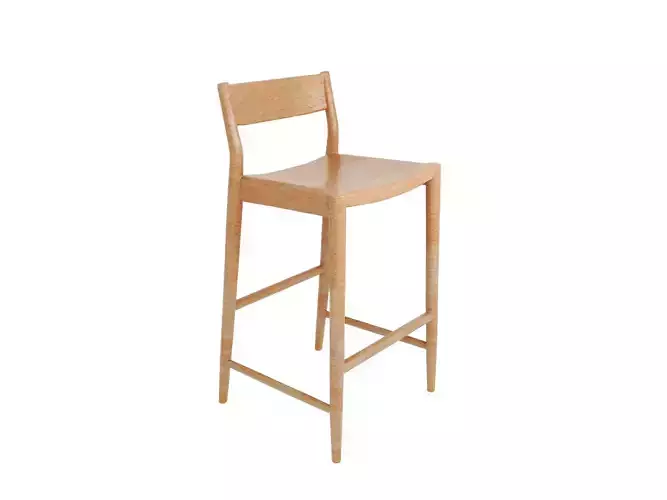 Wooden bar stool 