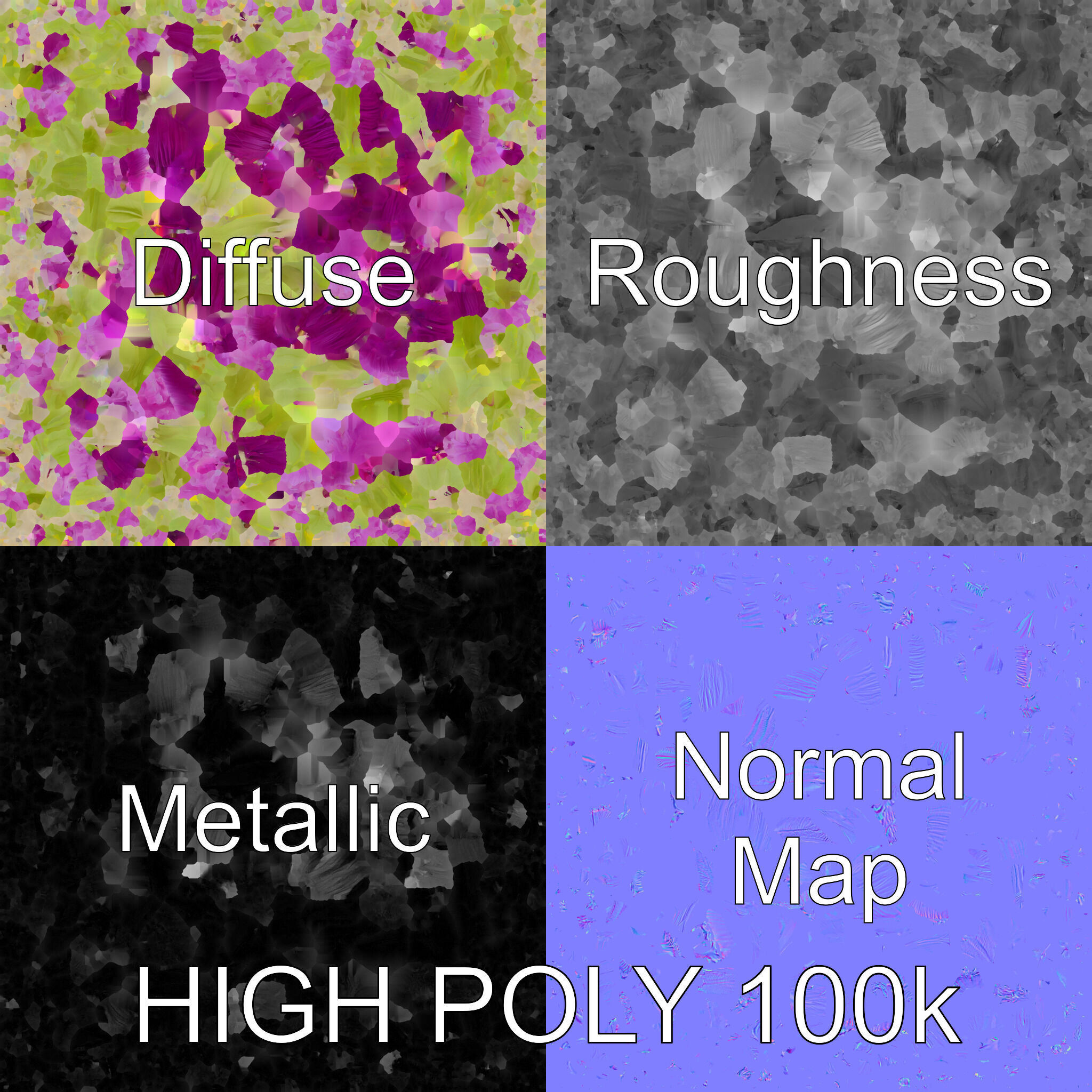 Thistle Leaves Detailed Nature model pack Low-poly 3D model_3