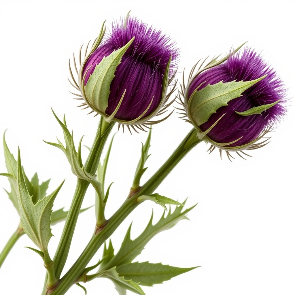 Thistle Leaves Detailed Nature model pack Low-poly 3D model_4
