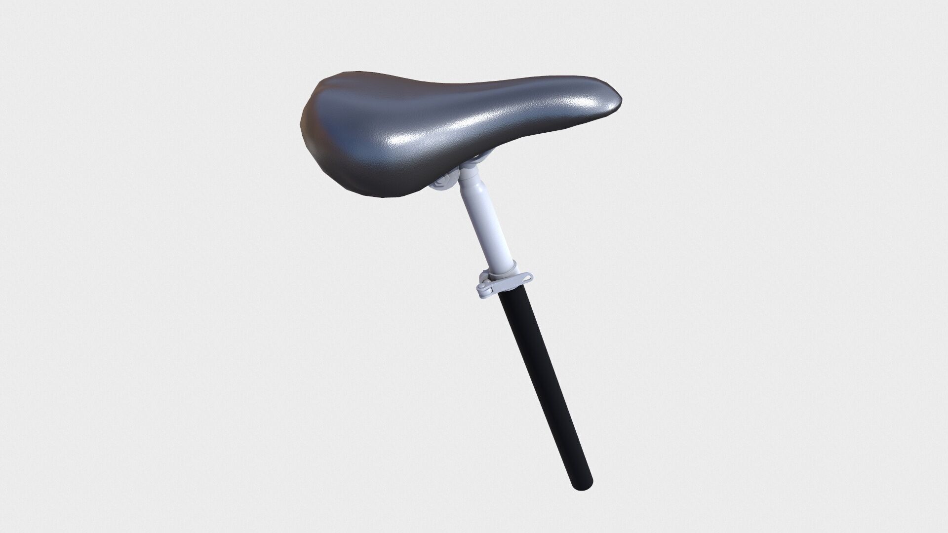 Bicycle Seat Low-poly 3D model_3
