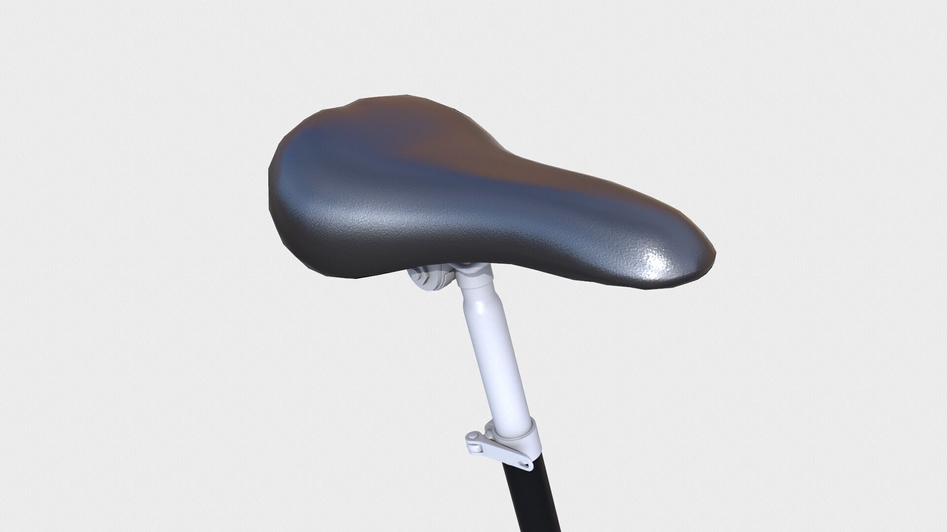 Bicycle Seat Low-poly 3D model_9