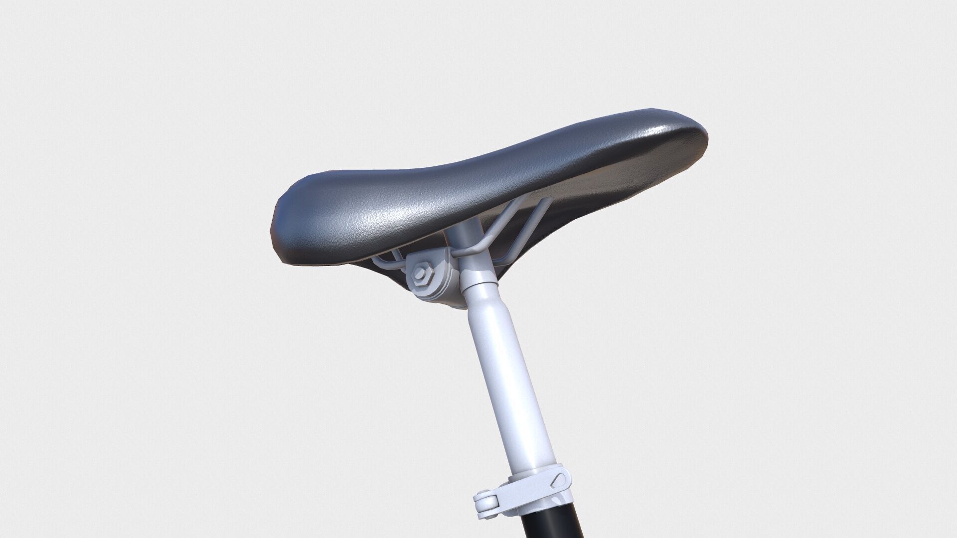 Bicycle Seat Low-poly 3D model_8
