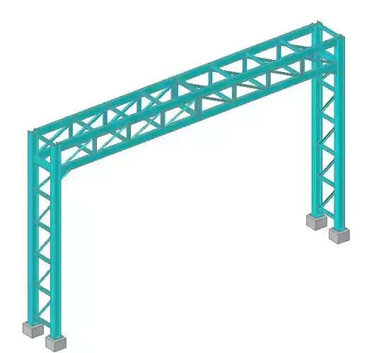Pipe Bridge 10m long 1m wide
