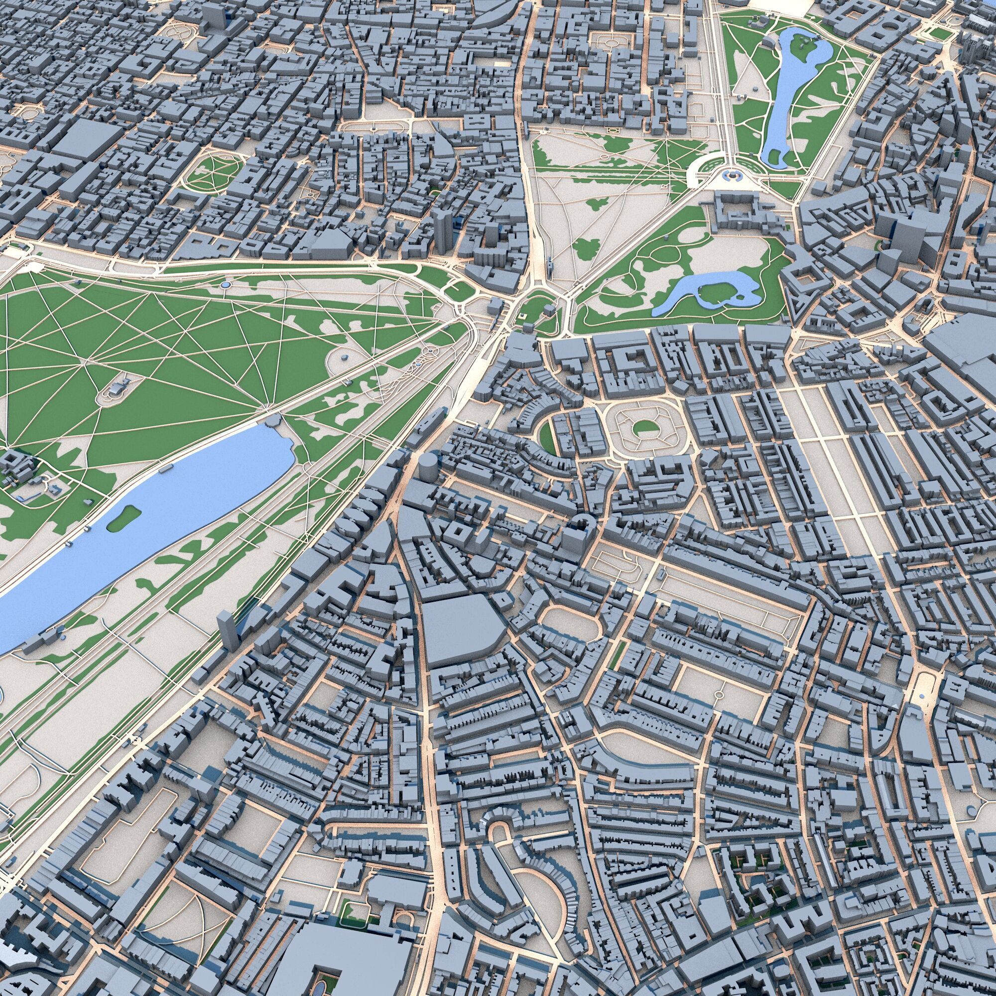 London City United Kingdom 3D model_8