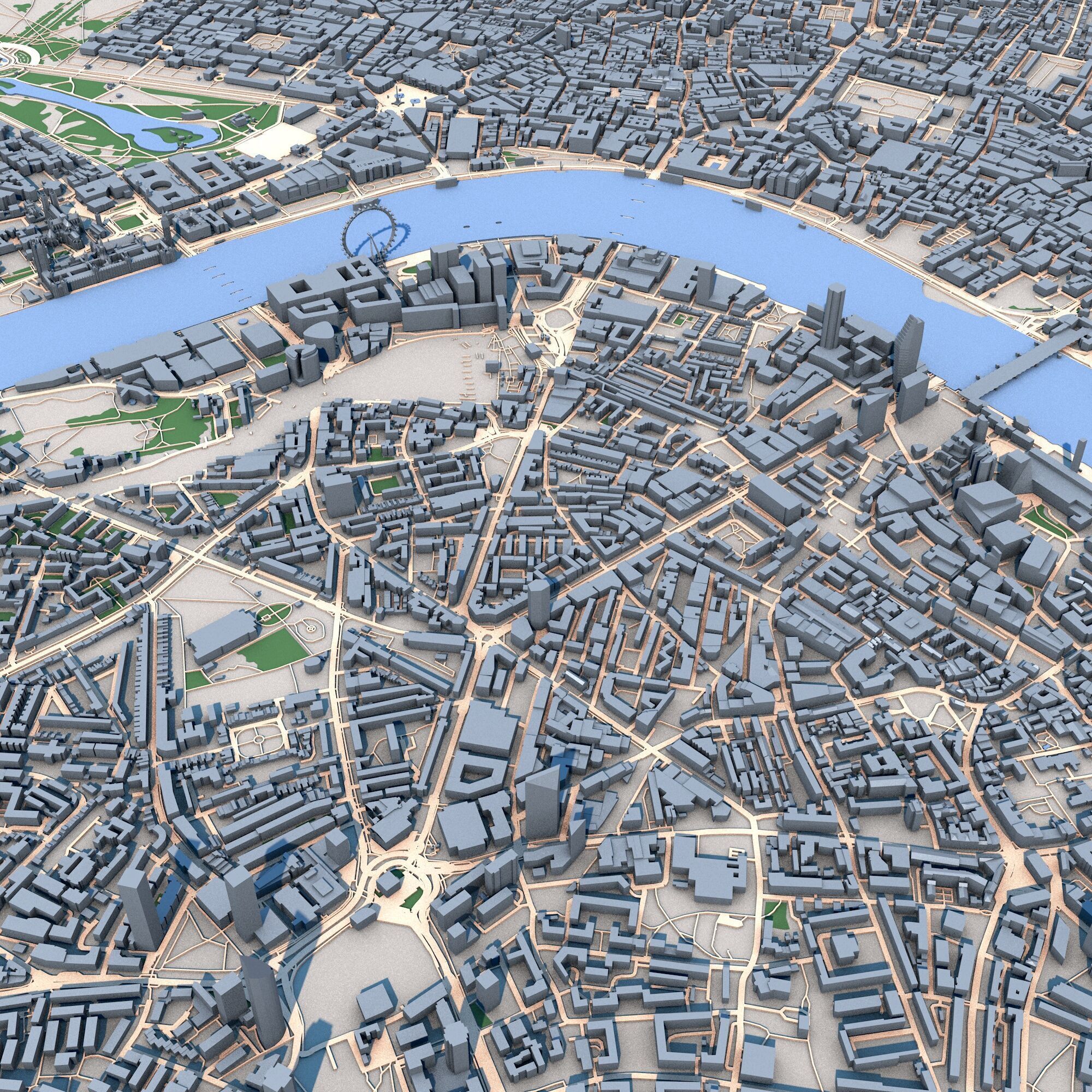 London City United Kingdom 3D model_2