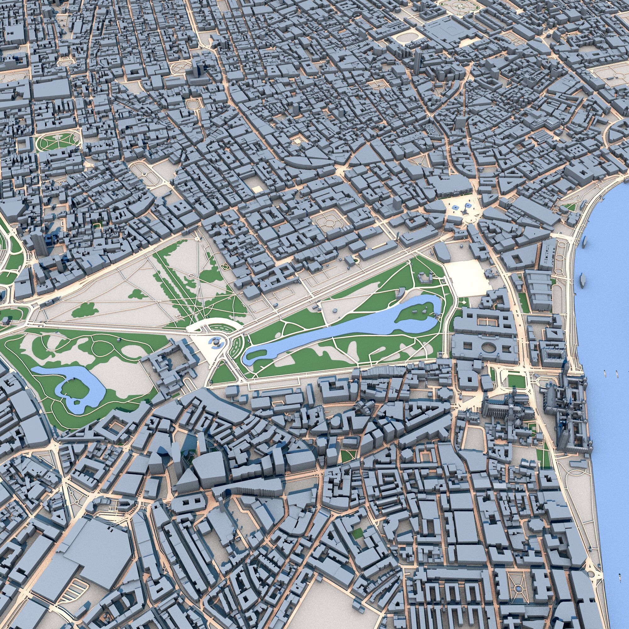 London City United Kingdom 3D model_9