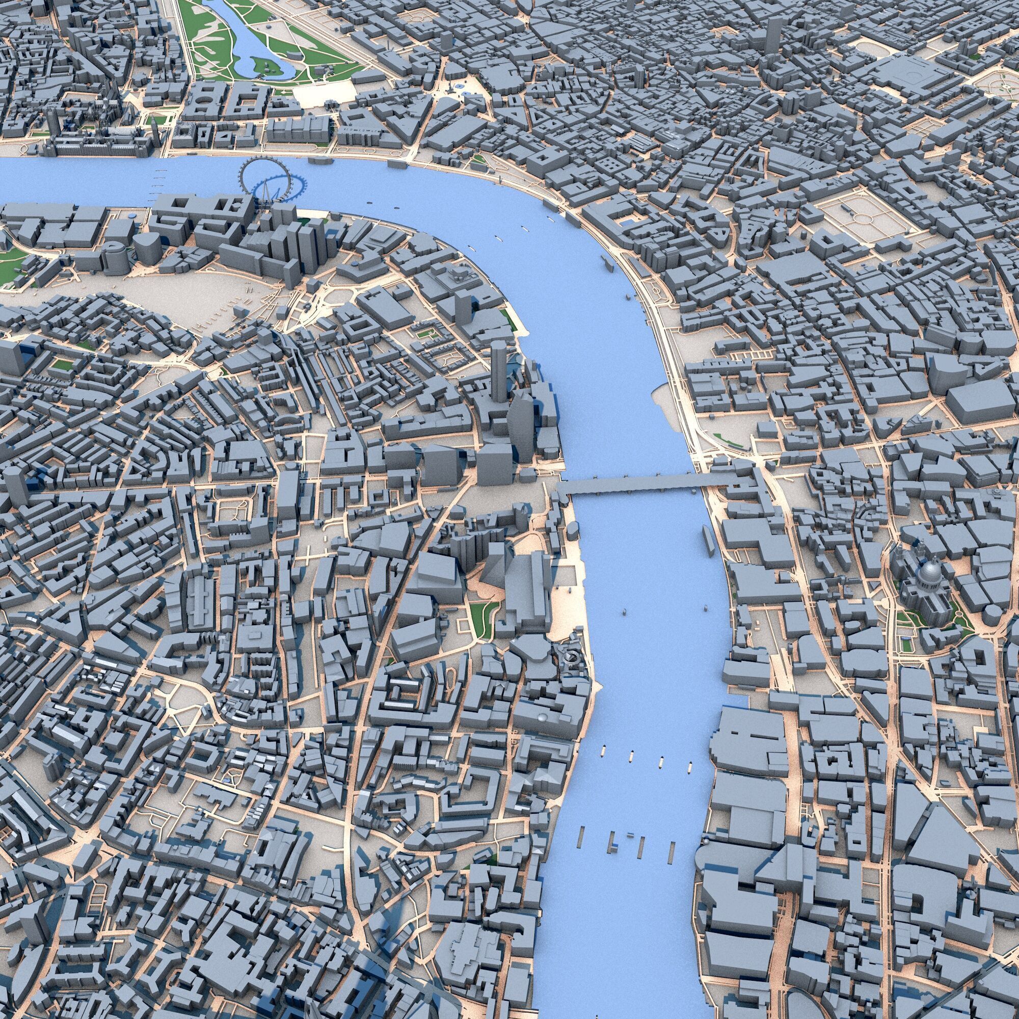 London City United Kingdom 3D model_3