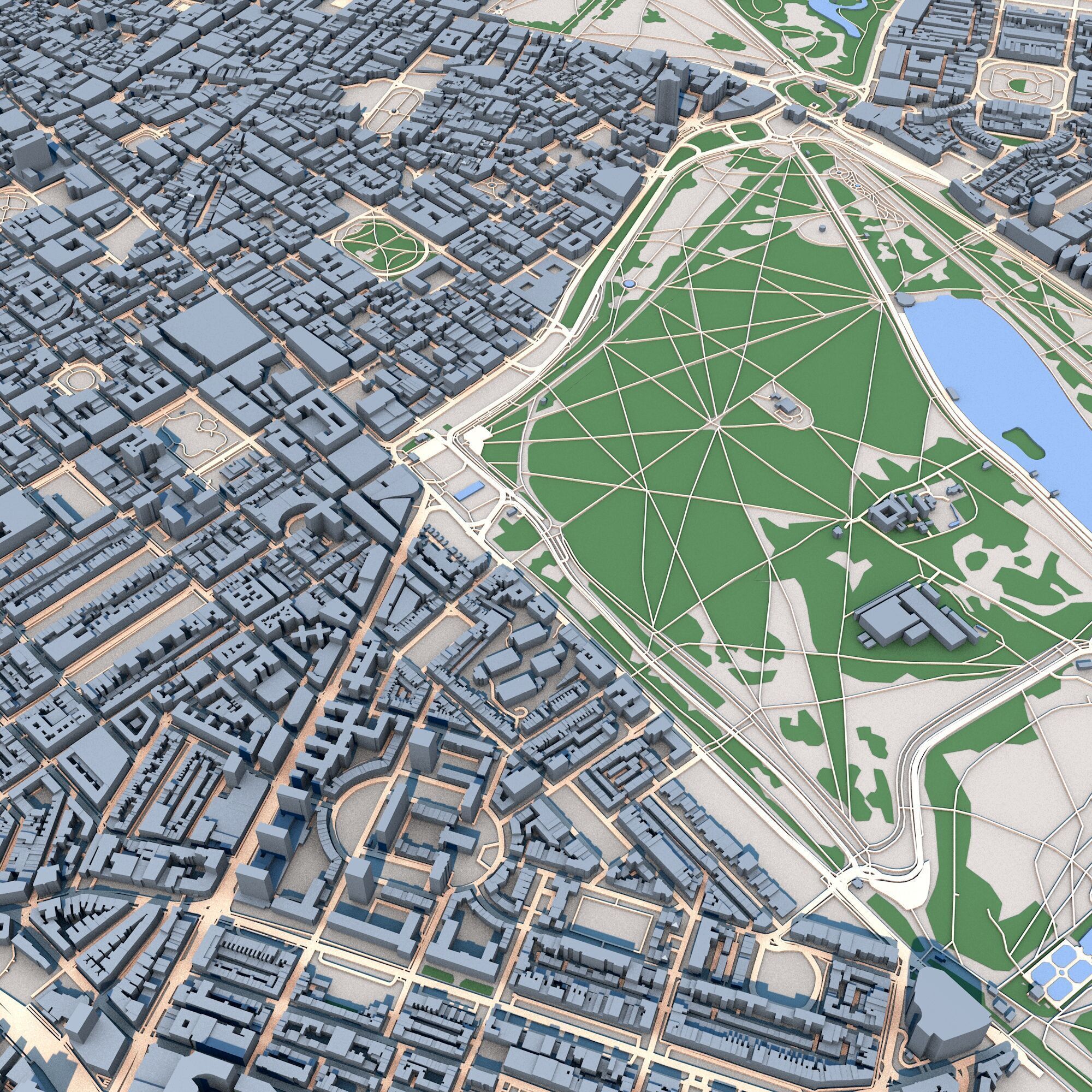 London City United Kingdom 3D model_7