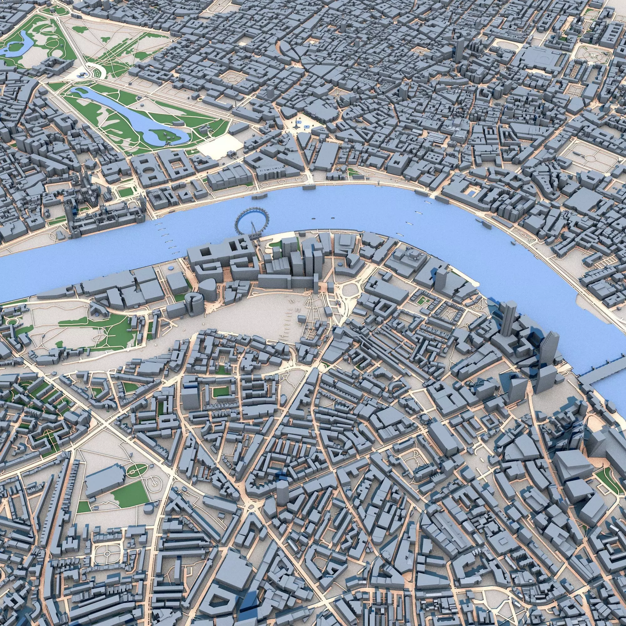 London City United Kingdom 3D model_0