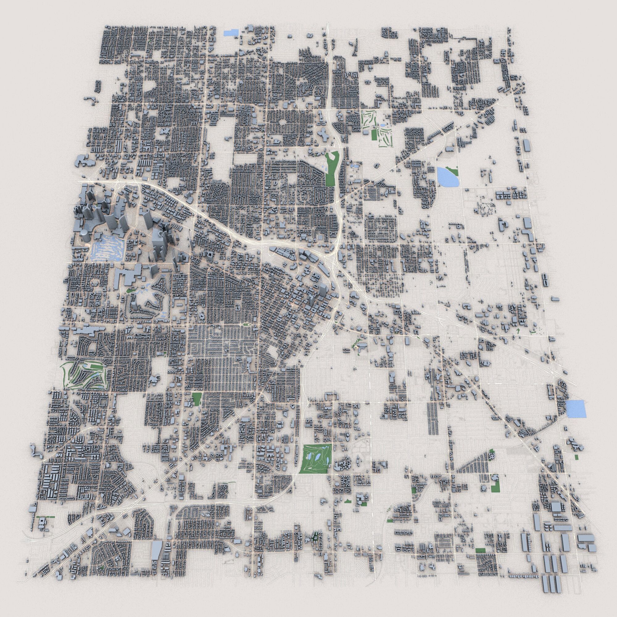 Las Vegas City Nevada USA 3D model_1