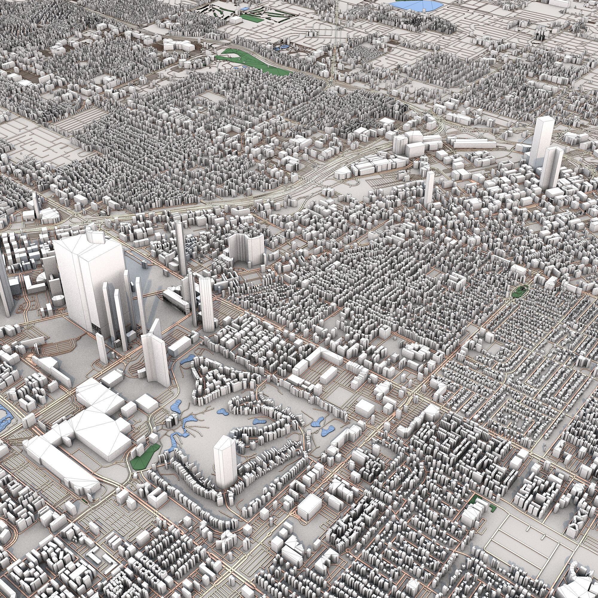 Las Vegas City Nevada USA 3D model_8