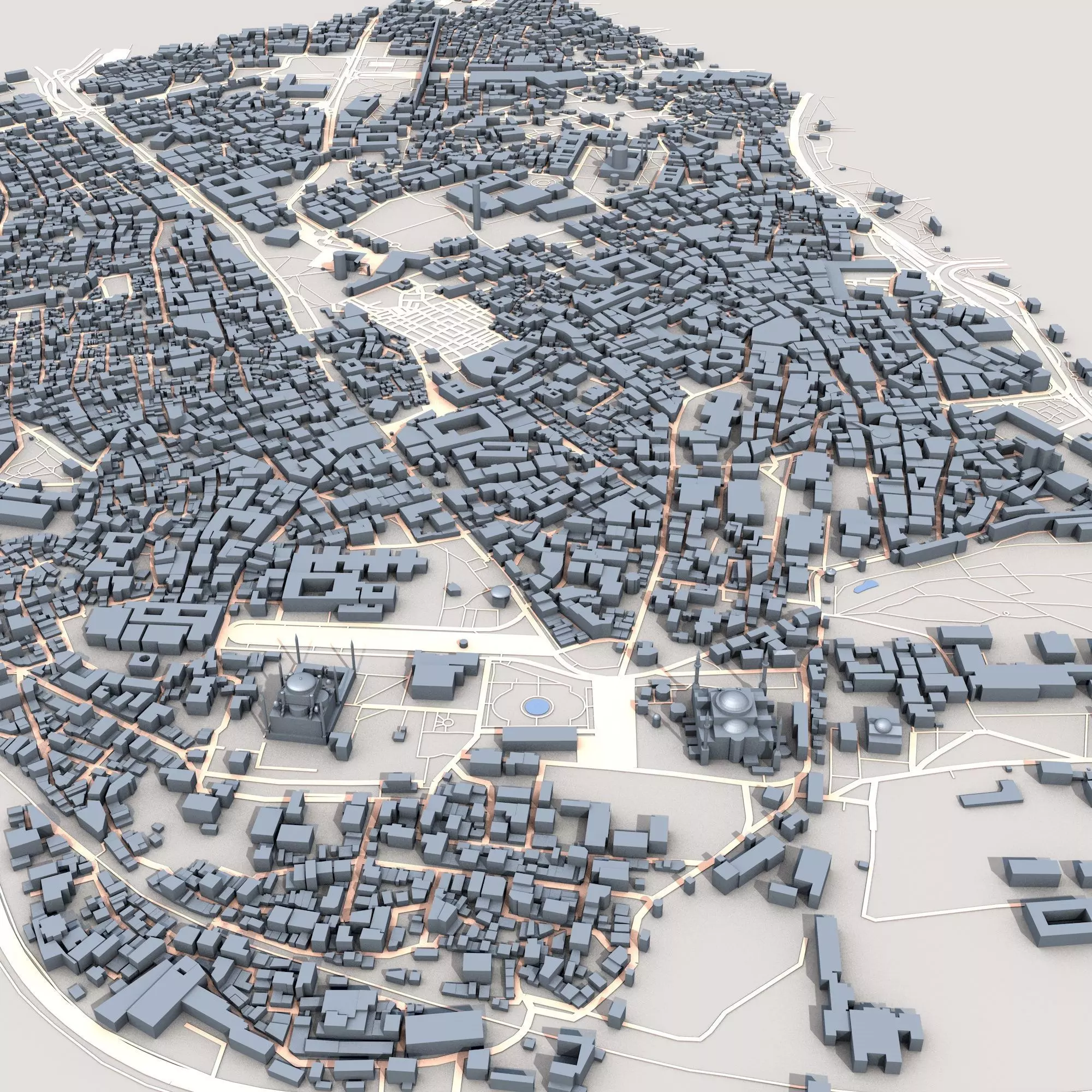 Istanbul City Turkey 3D model_0