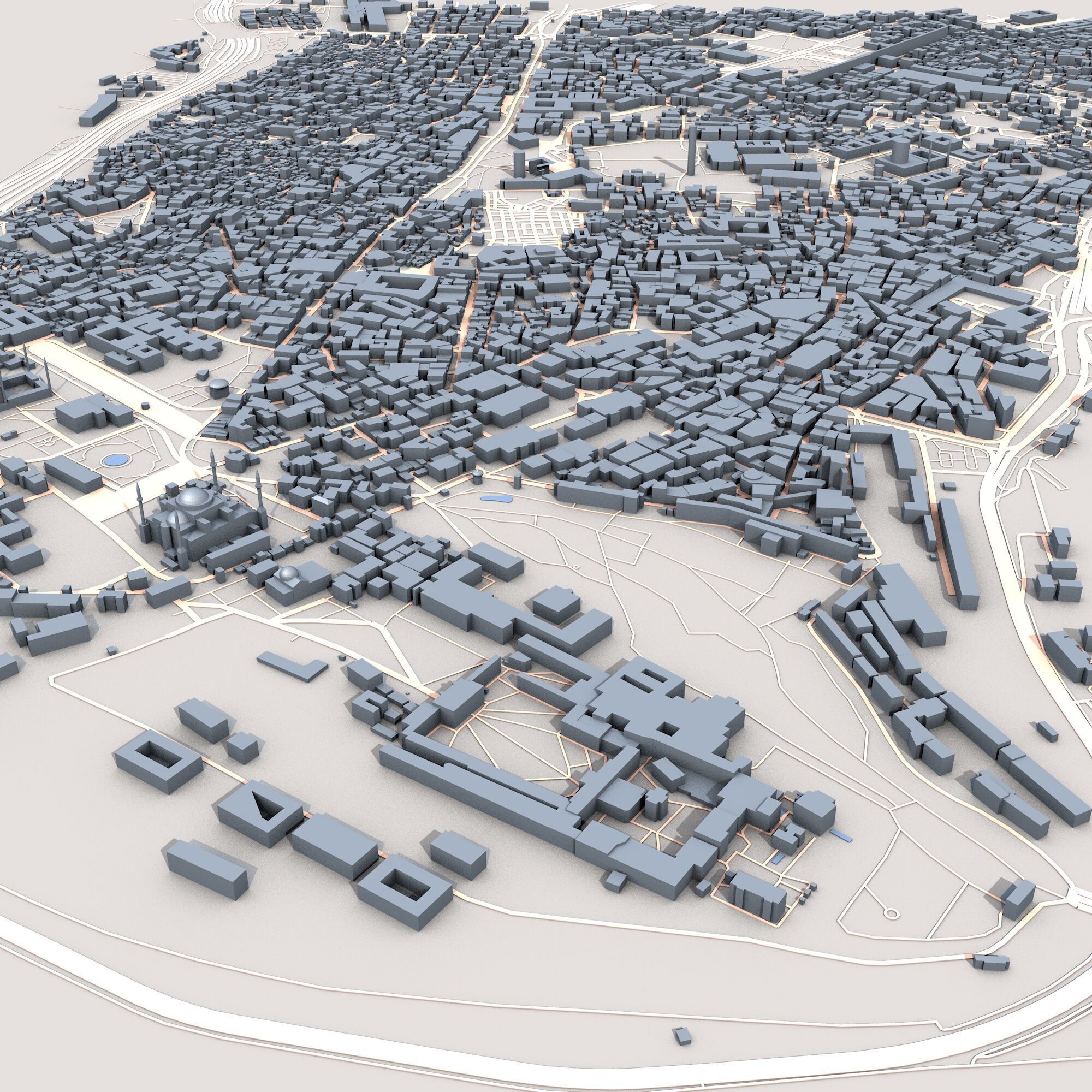 Istanbul City Turkey 3D model_3