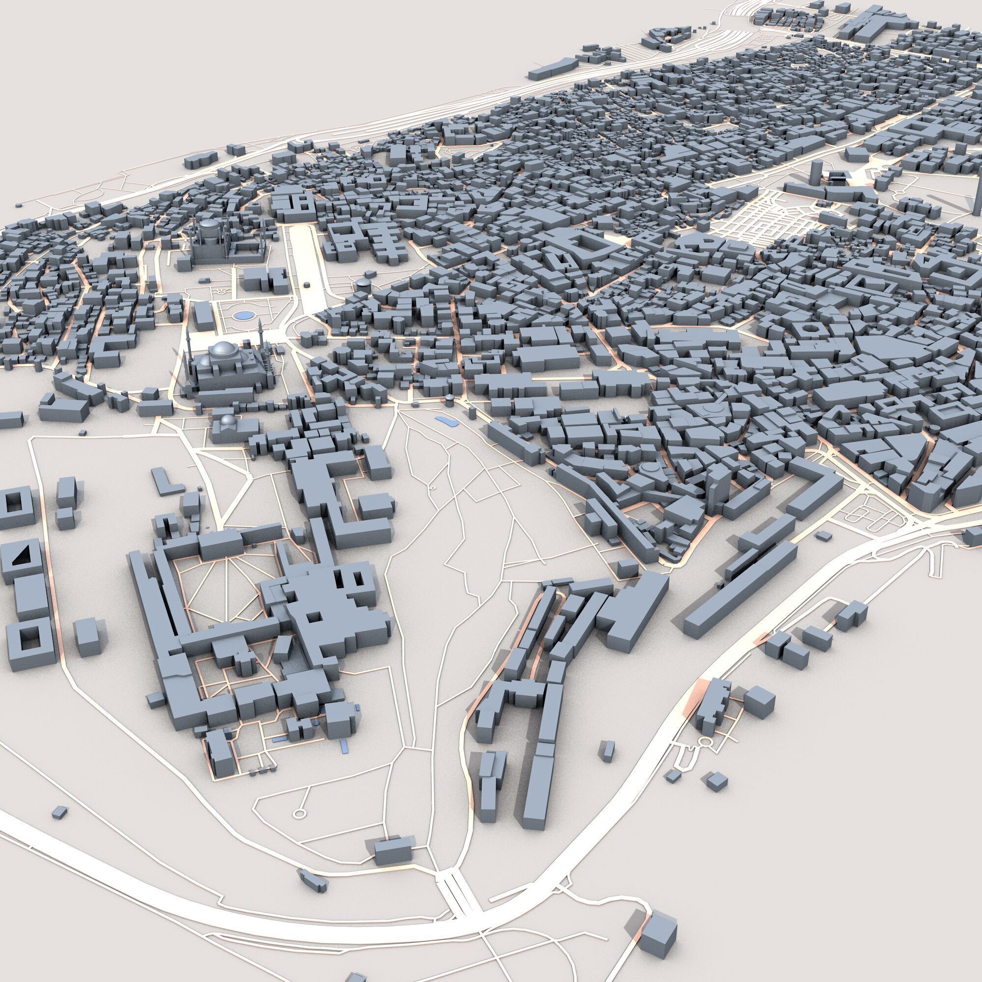 Istanbul City Turkey 3D model_4