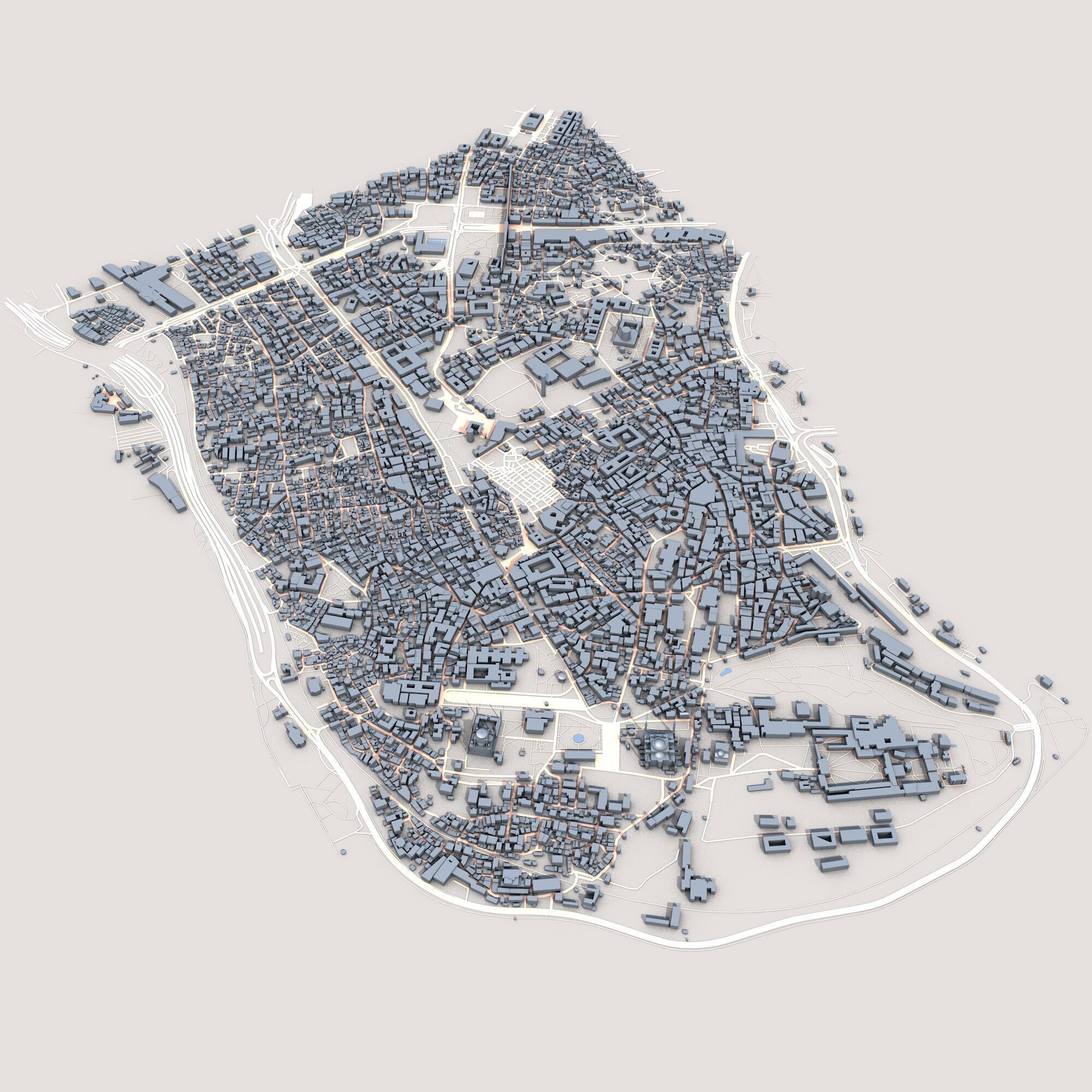 Istanbul City Turkey 3D model_1