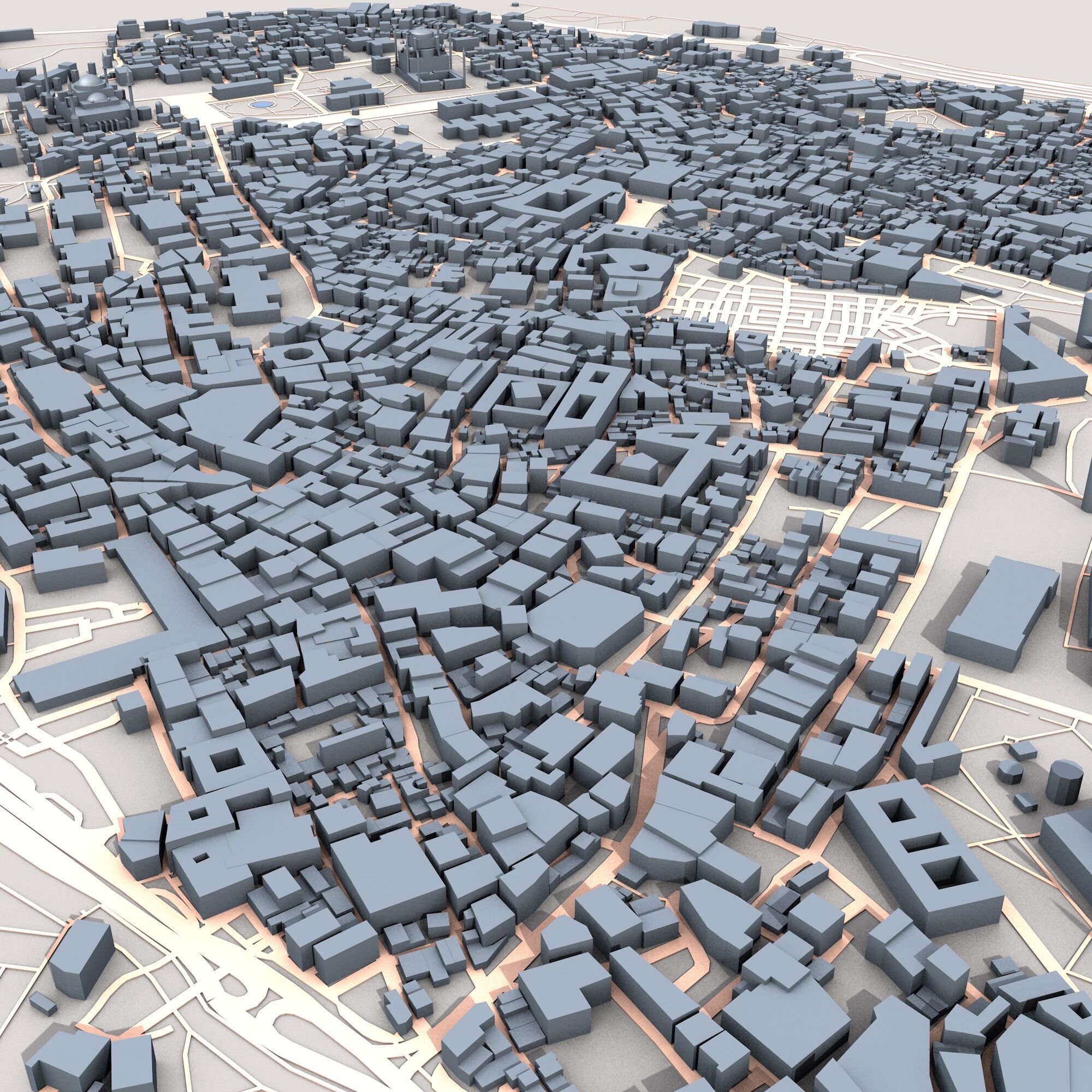 Istanbul City Turkey 3D model_5