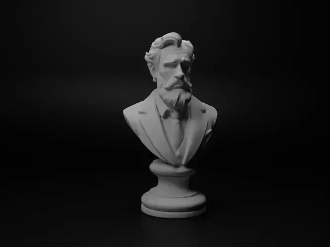 Inventor Bust Chess