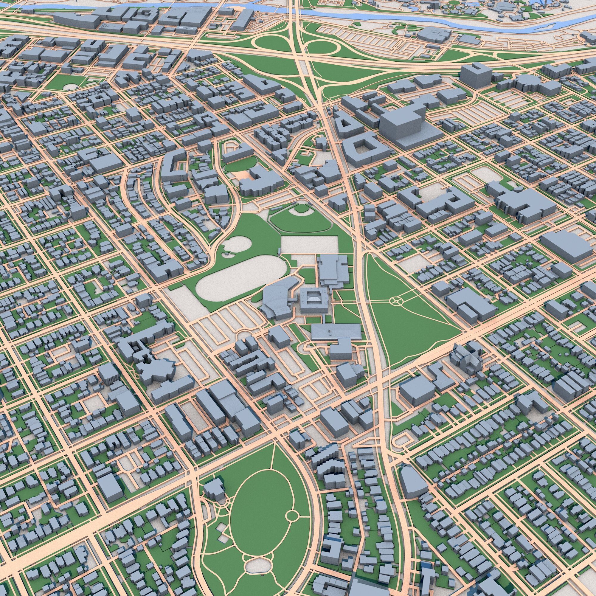 Denver City Colorado United States 3D model_6