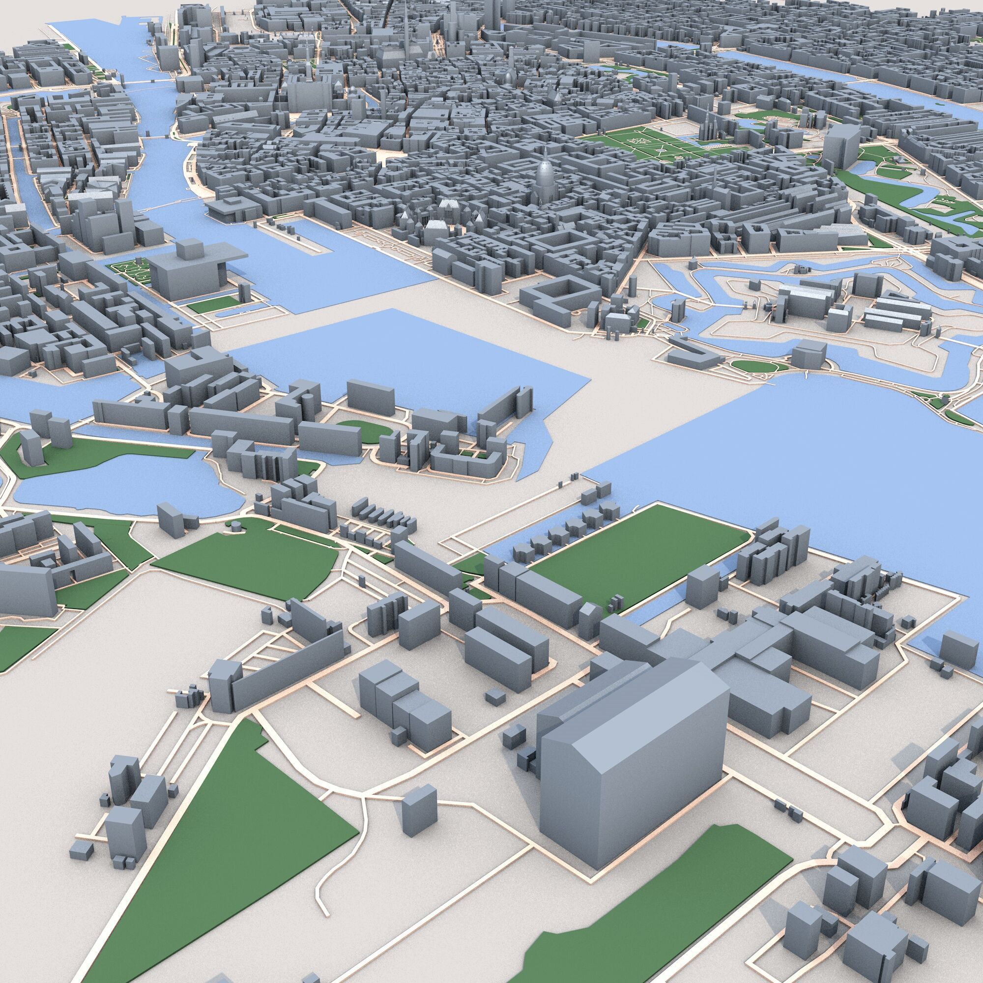 Copenhagen City Denmark 3D model_3