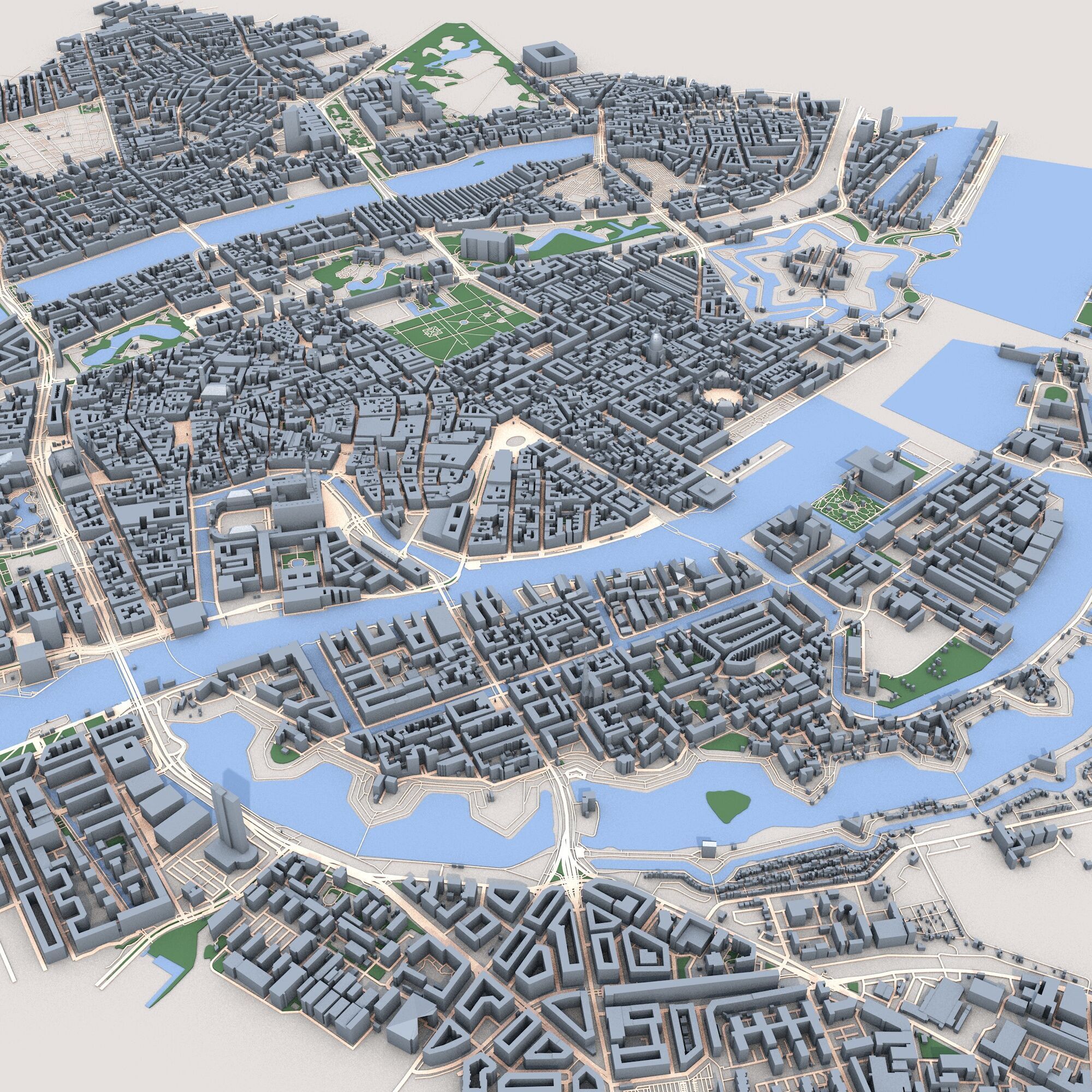 Copenhagen City Denmark 3D model_9
