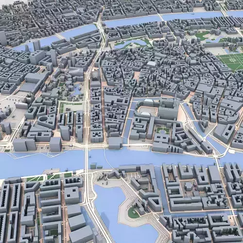 Copenhagen City Denmark 3D model