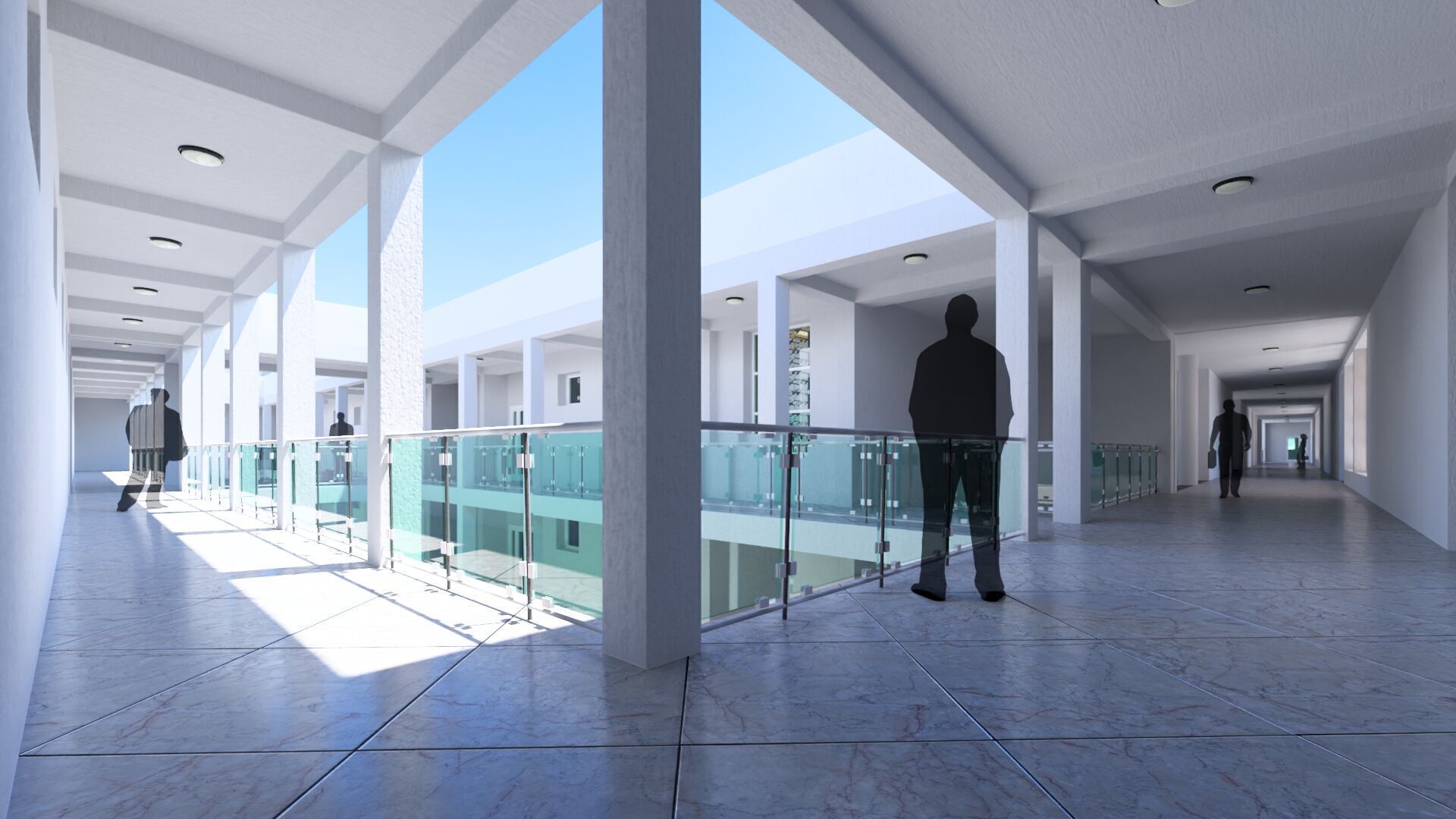 High School in Guezzam 3D model_3