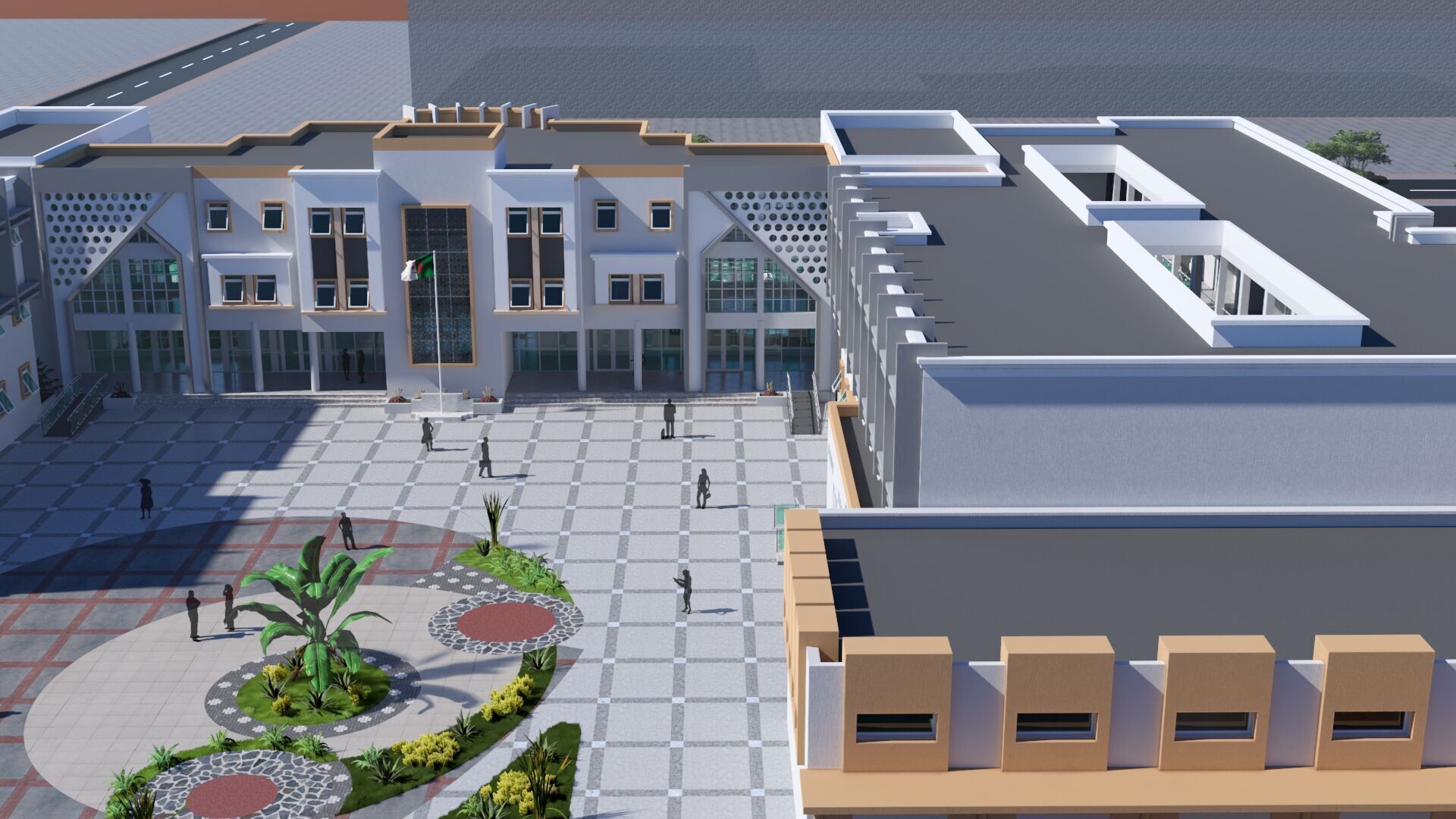 High School in Guezzam 3D model_17