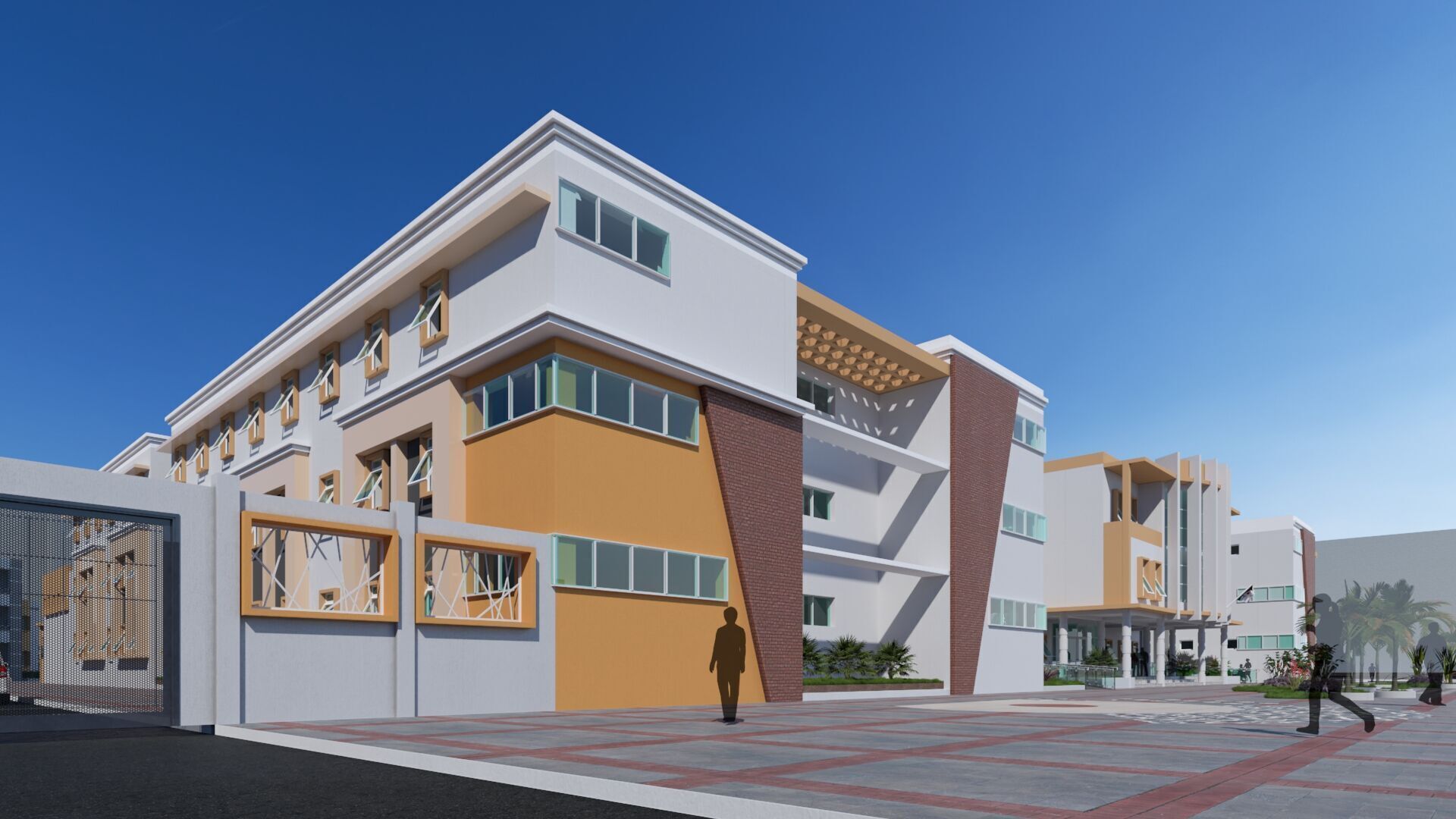 High School in Guezzam 3D model_8