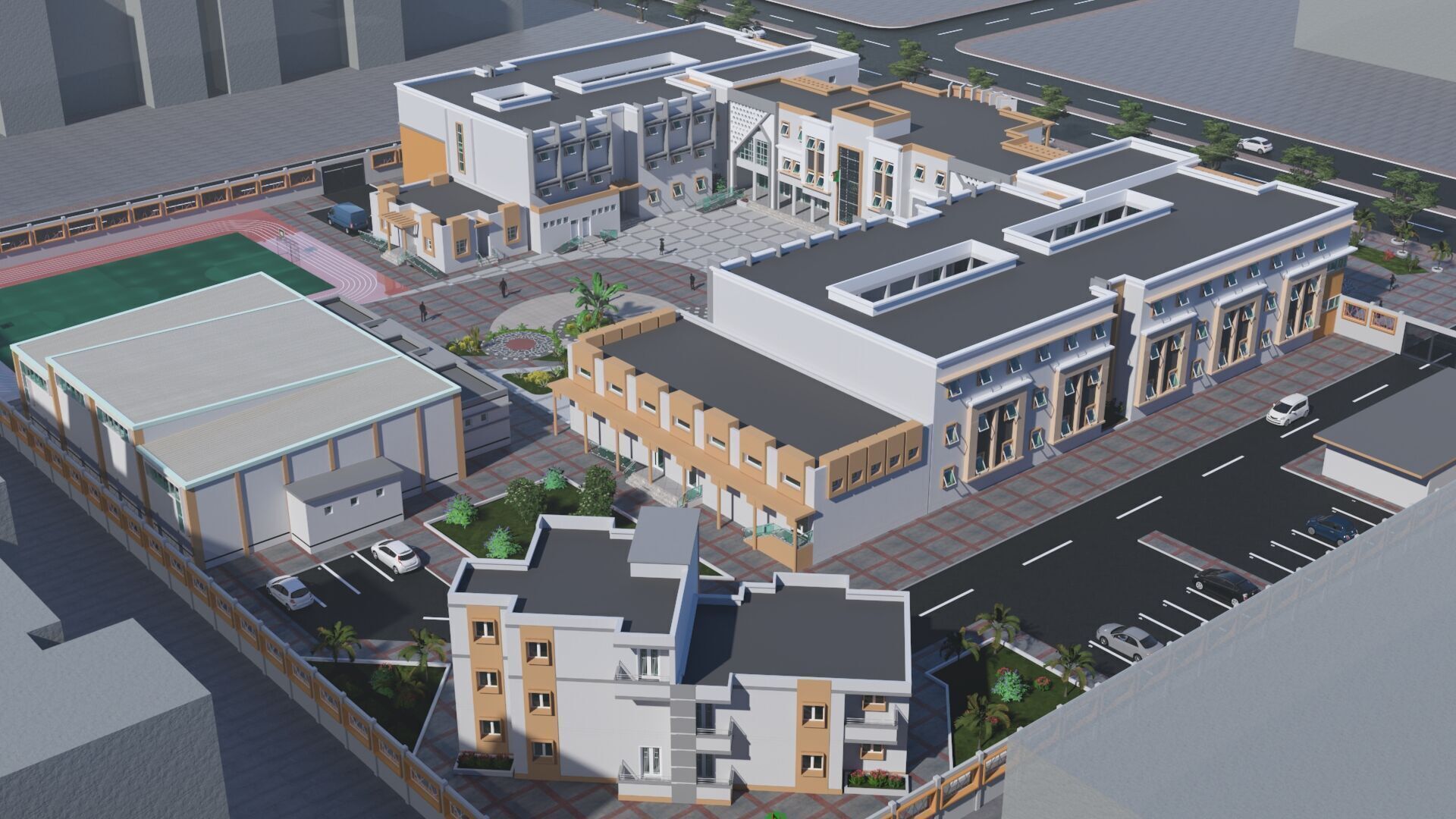 High School in Guezzam 3D model_16