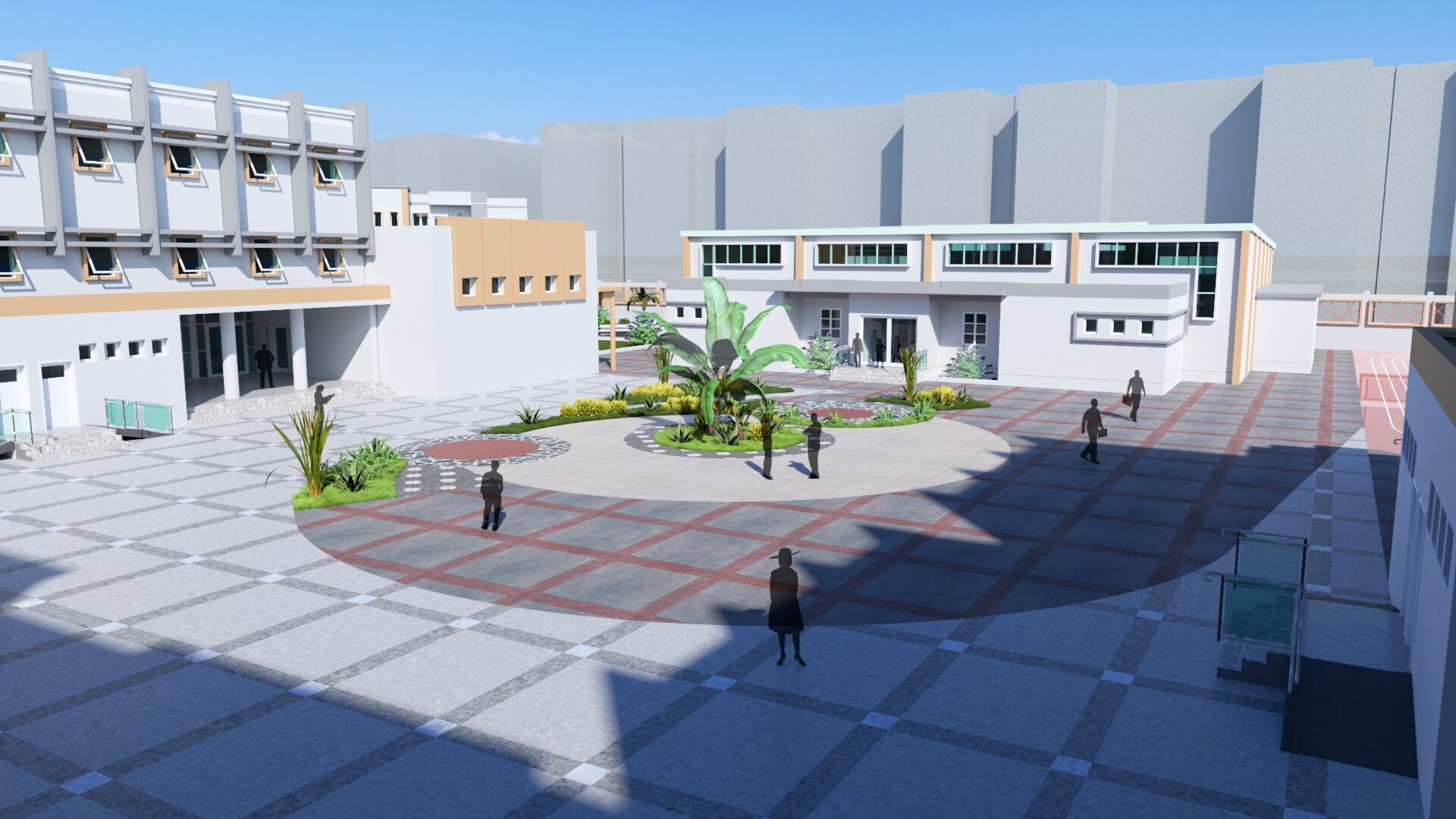 High School in Guezzam 3D model_12