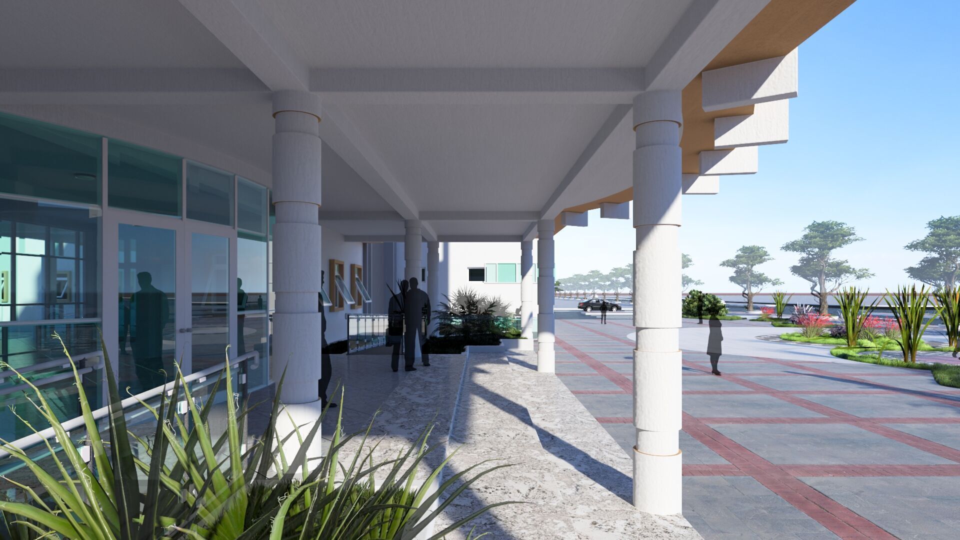 High School in Guezzam 3D model_10
